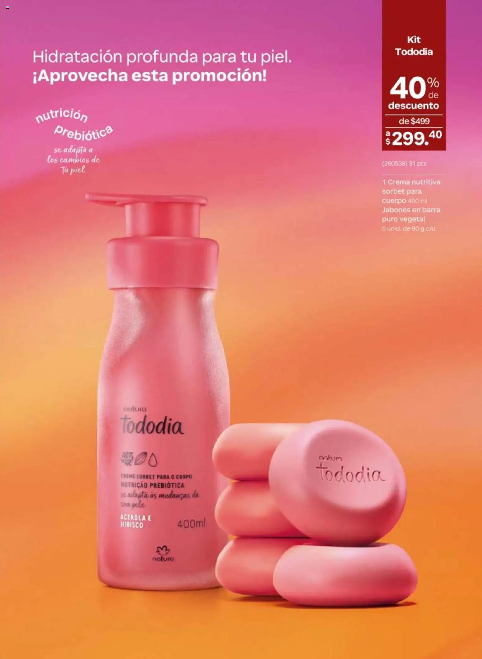 Nuevas ofertas de Natura válidas en toda la República Mexicana desde el 10/07/2026. ¡Encuentra las mejores ofertas en Natura campaña 11 2026! | Página: 91 | Productos: Crema, Barra