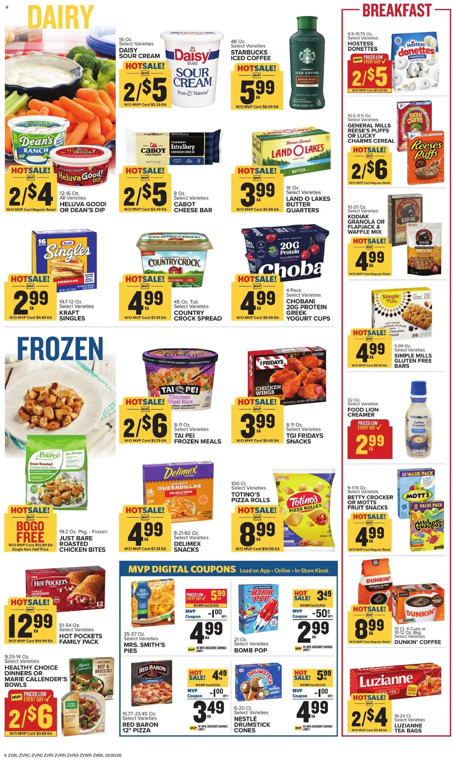 Food Lion Weekly Ad - valid from 20.05.2026 | Page: 7 | Products: Rice, Sour cream, Bag, Oven