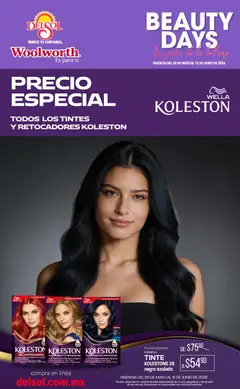 Vista previa de Del Sol y Woolworth katalog Beauty Days, nuevo folleto de la tienda, válido en México a partir del 28.05.2026
