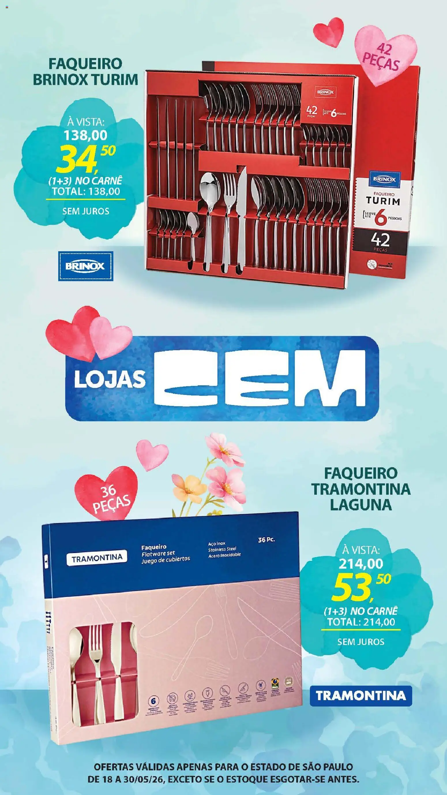 Lojas Cem - Ofertas atuais de 18/05/2026 ? Não perca as melhores promoções! | Brasil