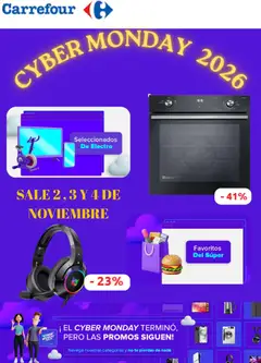 Vista previa Carrefour - Cyber Monday aviso válido desde el 29/10/2026