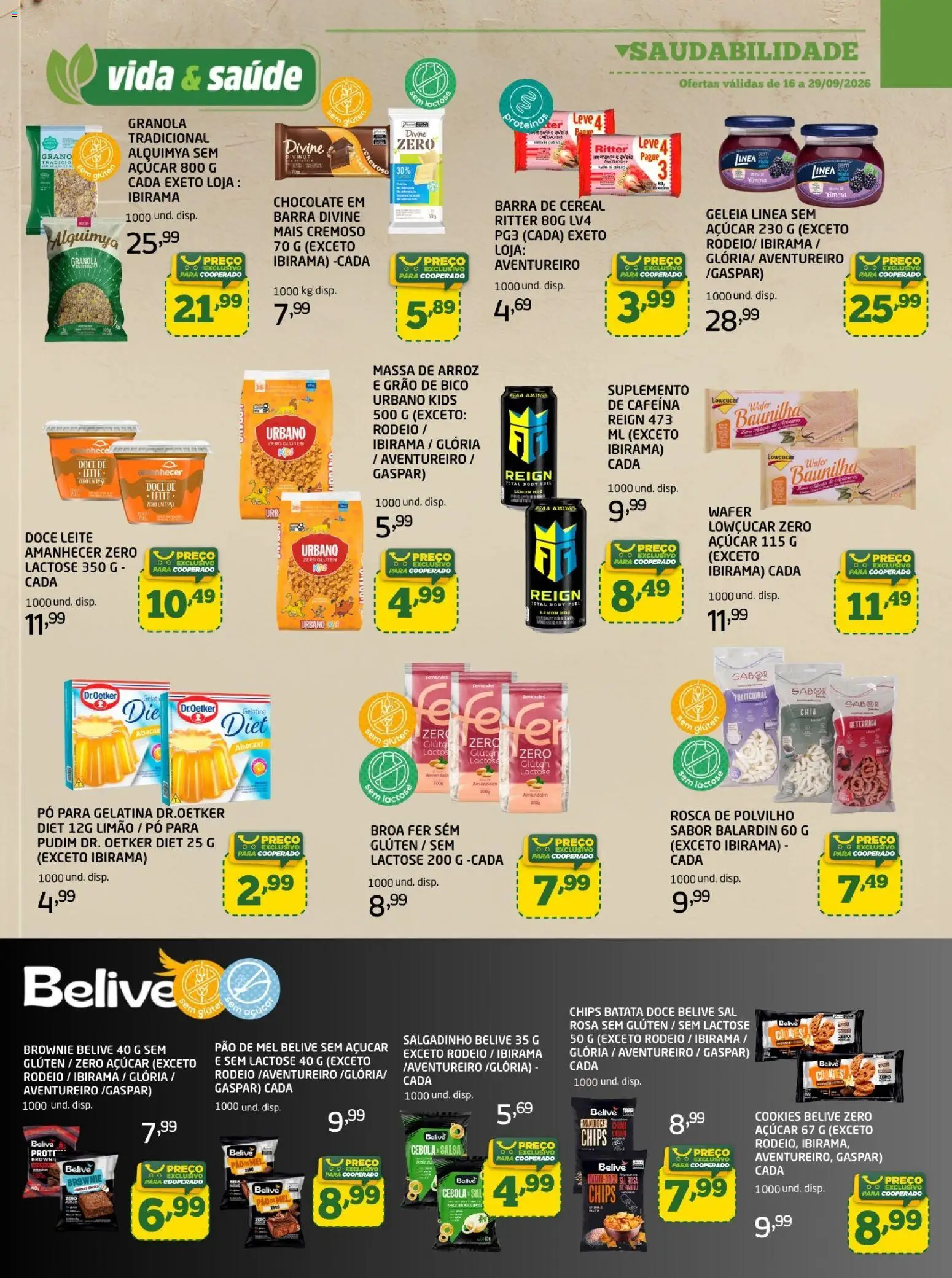 Cooper Folheto - válido de 16/09/2026 | Página: 7 | Produtos: Pão de mel, Chocolate, Aveia, Doce