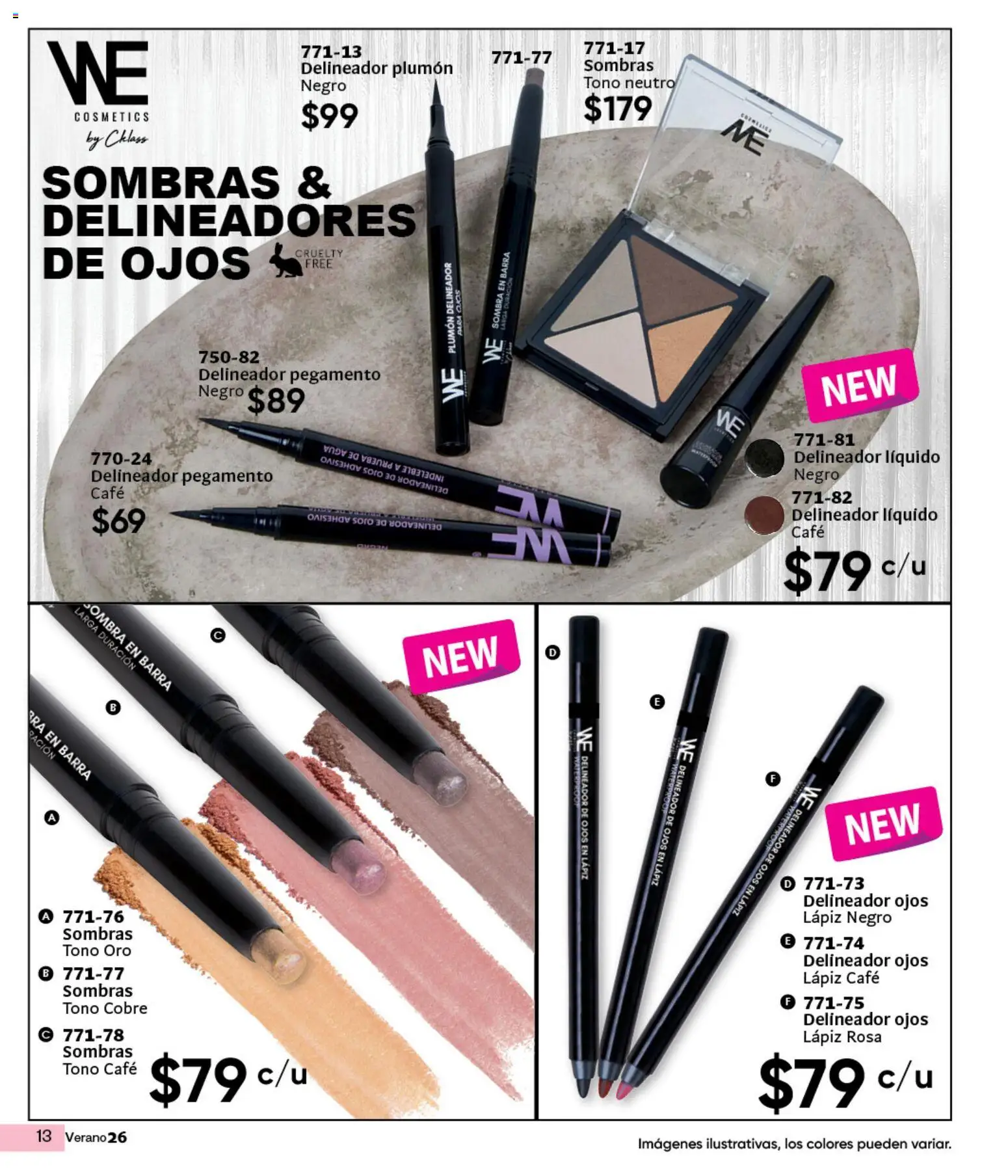 Nuevas ofertas de Cklass válidas en toda la República Mexicana desde el 05.03.2026. ¡Encuentra las mejores ofertas en Cklass catálogo Verano WE! | Página: 14 | Productos: Pegamento, Café, Delineador de ojos, Delineador