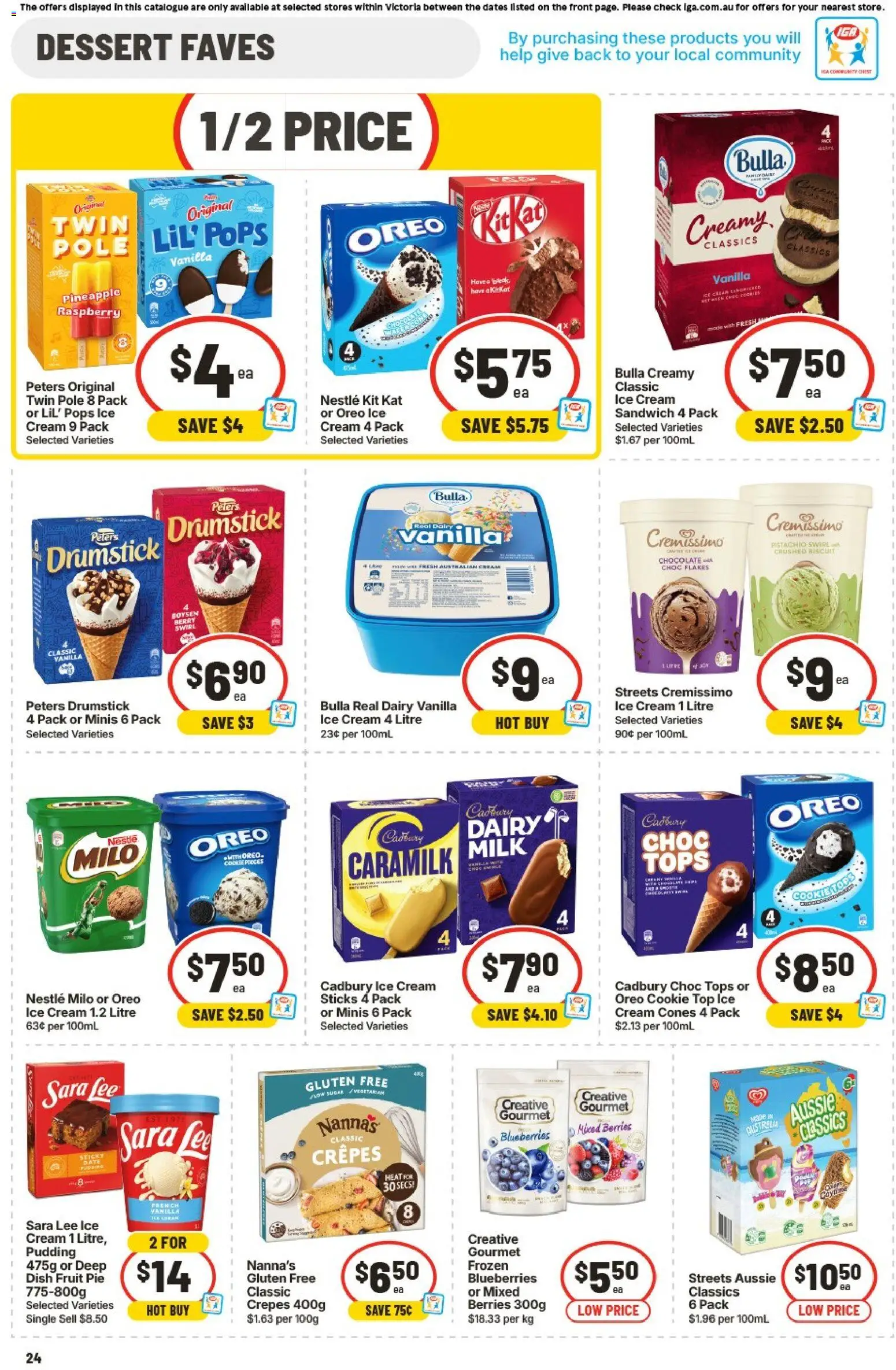 IGA catalogue - valid from 05/08/2026 | Page: 25 | Products: Dairy, Cream, Flakes, Raspberry