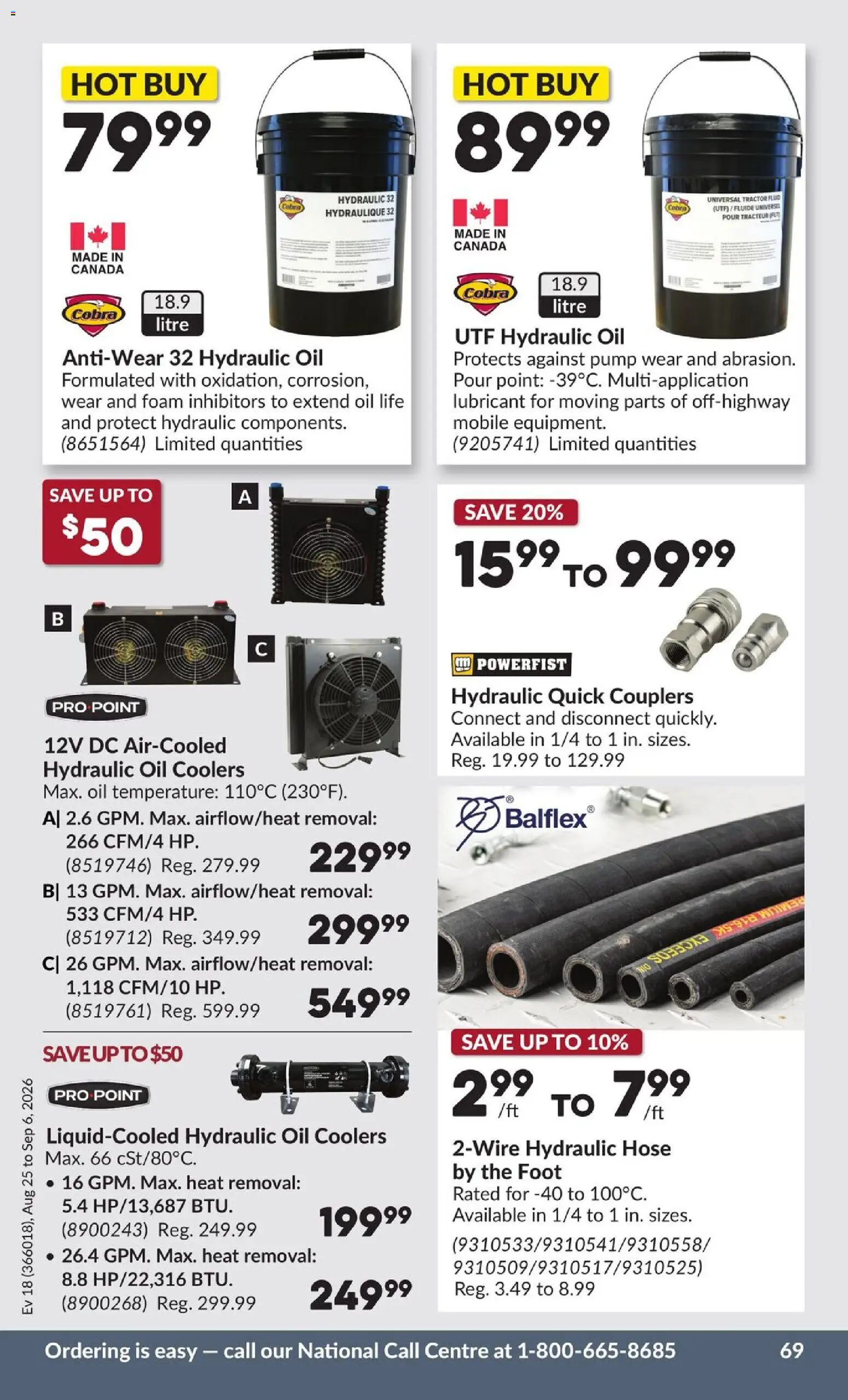 Princess Auto flyer valid from Aug 25, 2026 | Page: 70 | Products: Lubricant, Foam, Oil