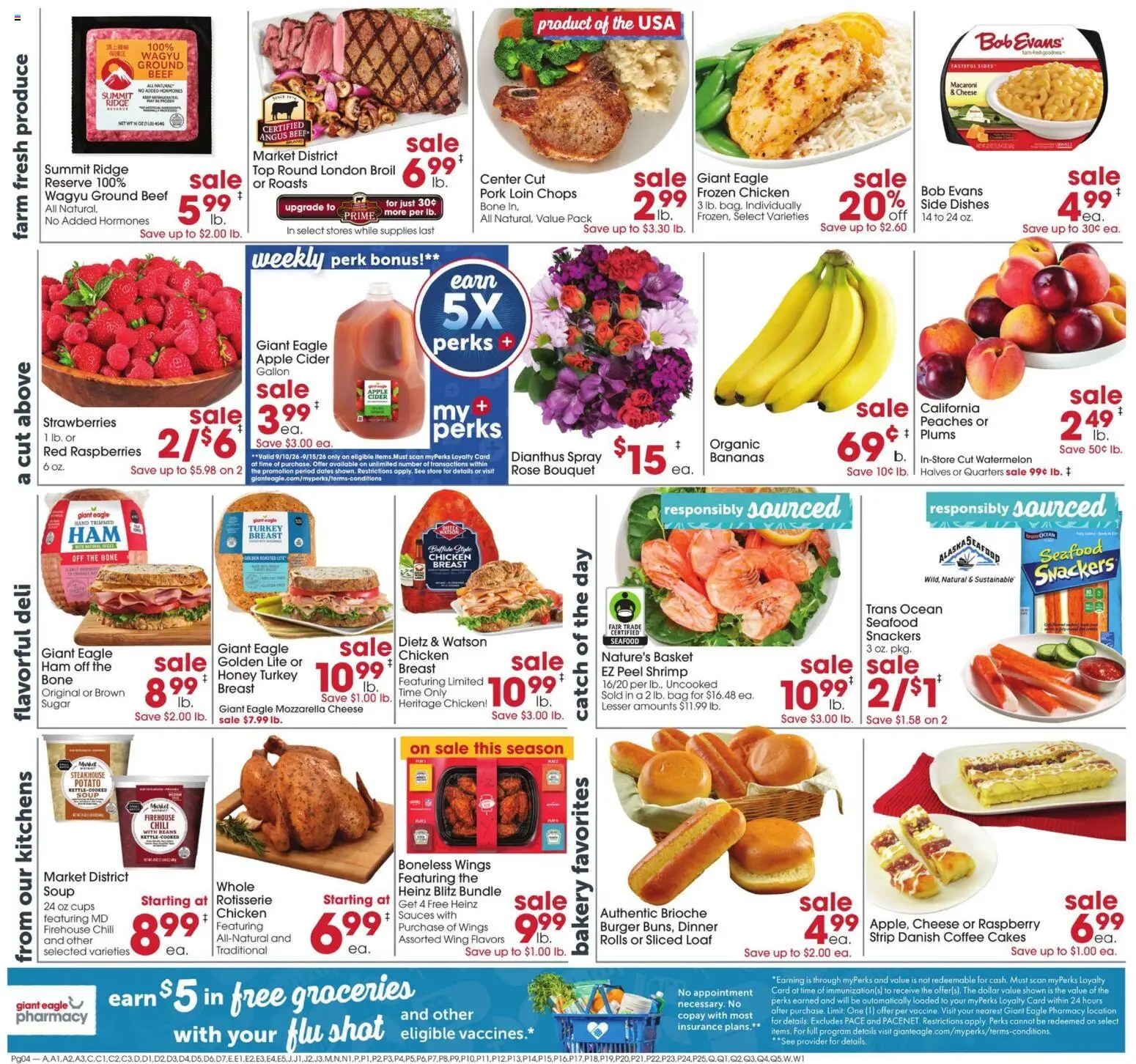 Giant Eagle Weekly Ad - valid from 09/10/2026 | Page: 3 | Products: Cider, Ridge, Beef, Sugar