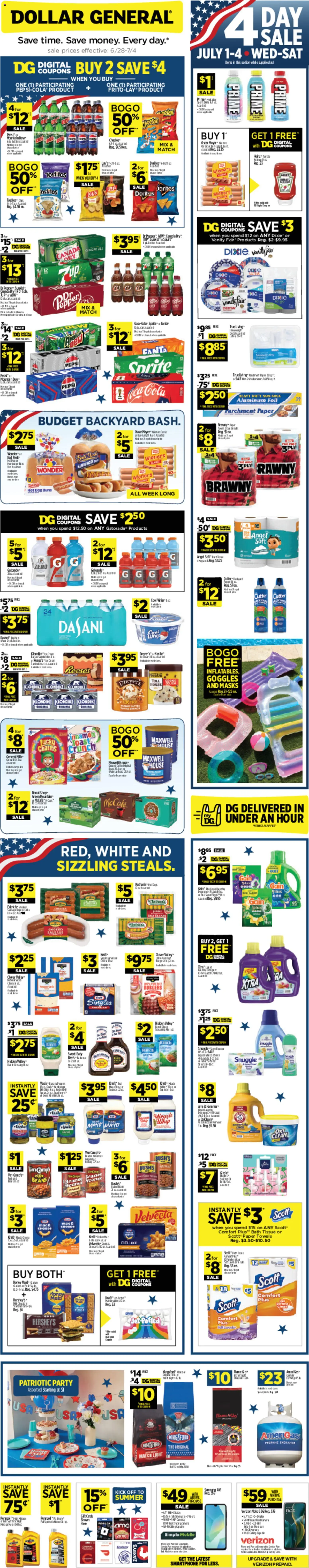 Dollar General Weekly Ad - TX - valid from 06/28/2026 | Page: 1
