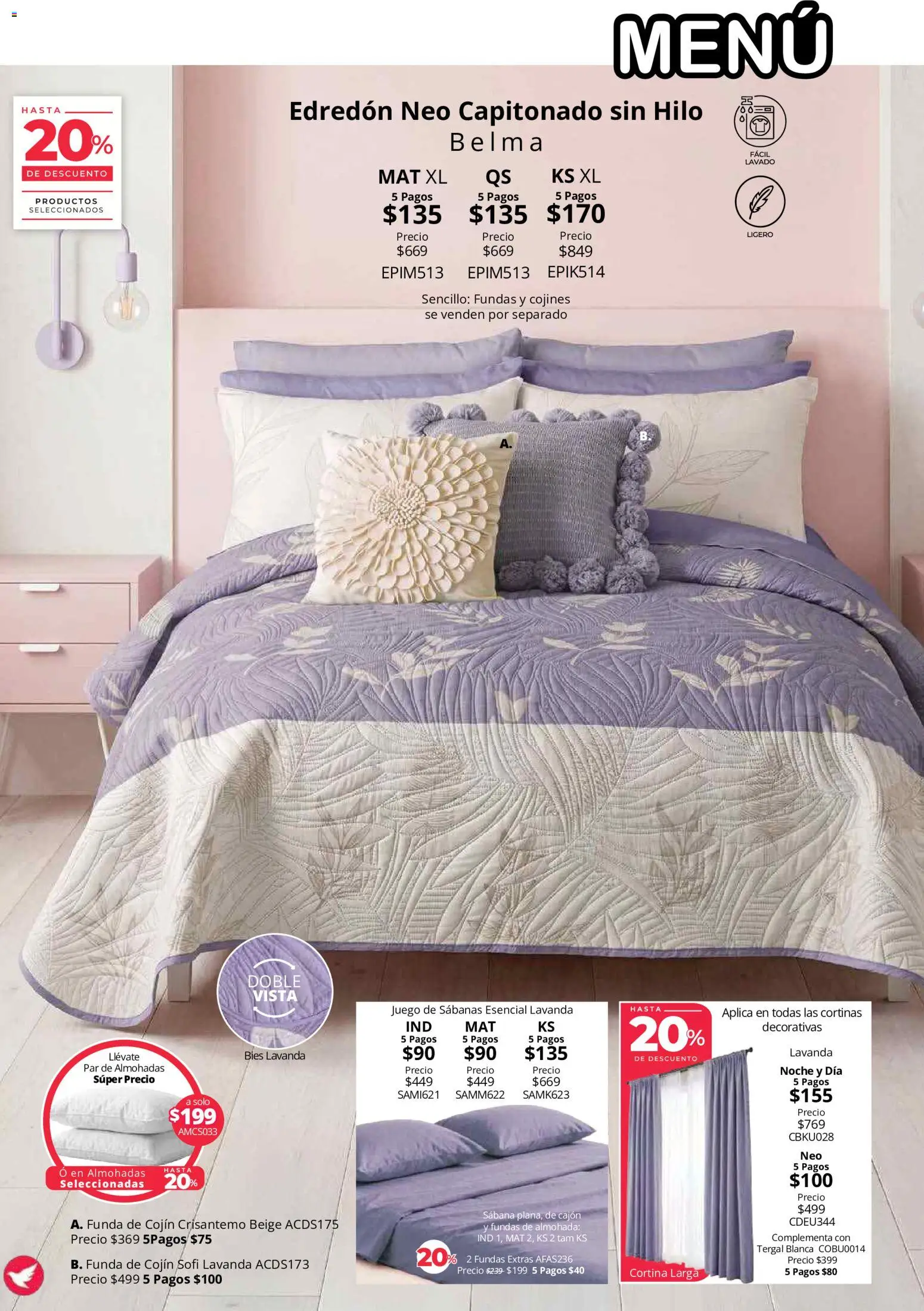 Nuevas ofertas de Colchas Concord válidas en toda la República Mexicana desde el 01/08/2026. ¡Encuentra las mejores ofertas en Colchas Concord catálogo! | Página: 47 | Productos: Juego, Funda, Sabanas, Cortinas