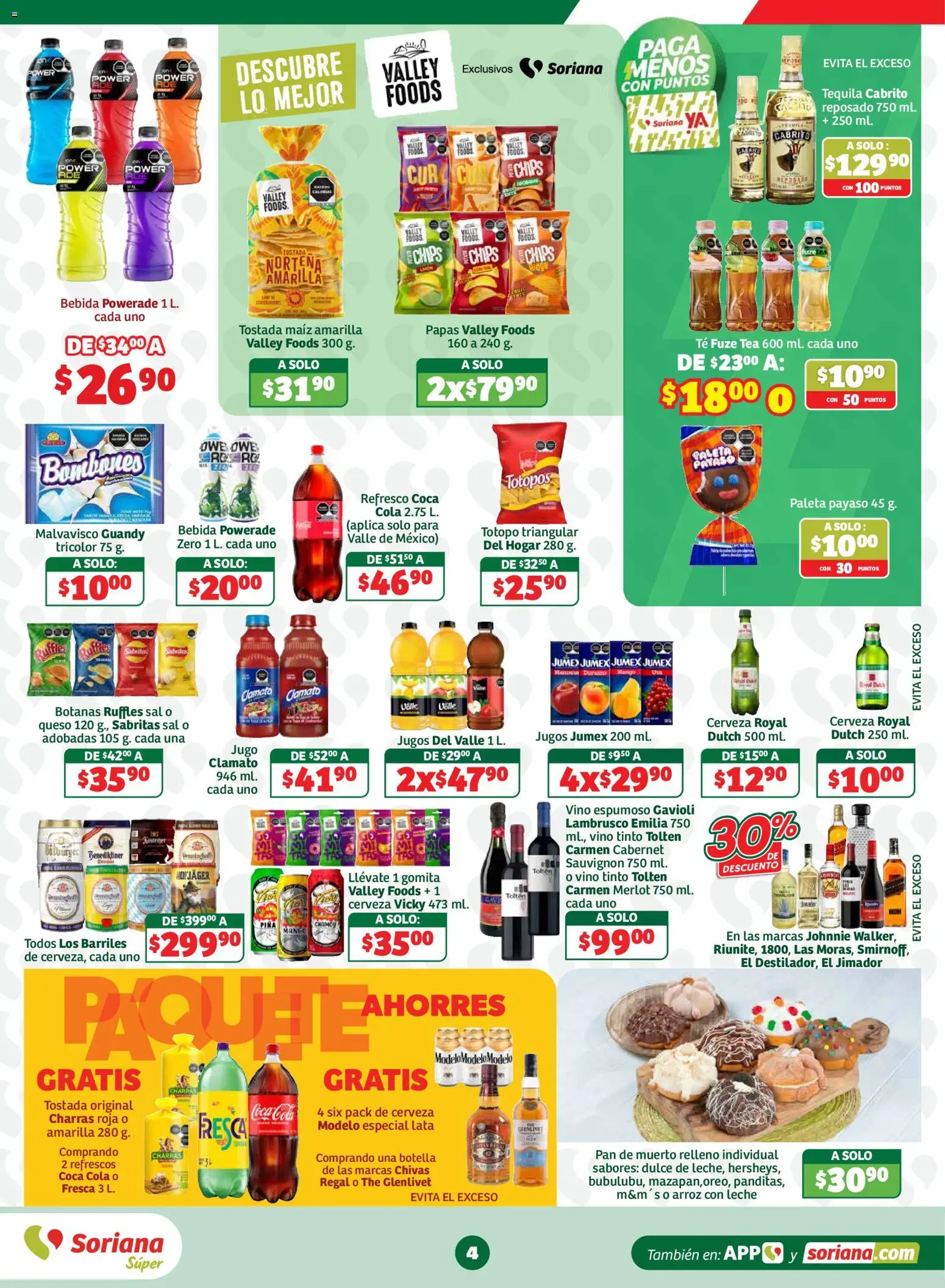 Nuevas ofertas de Soriana válidas en toda la República Mexicana desde el 18/09/2026. ¡Encuentra las mejores ofertas en Soriana En México Oferta se dice Soriana Súper Nacional! | Página: 4