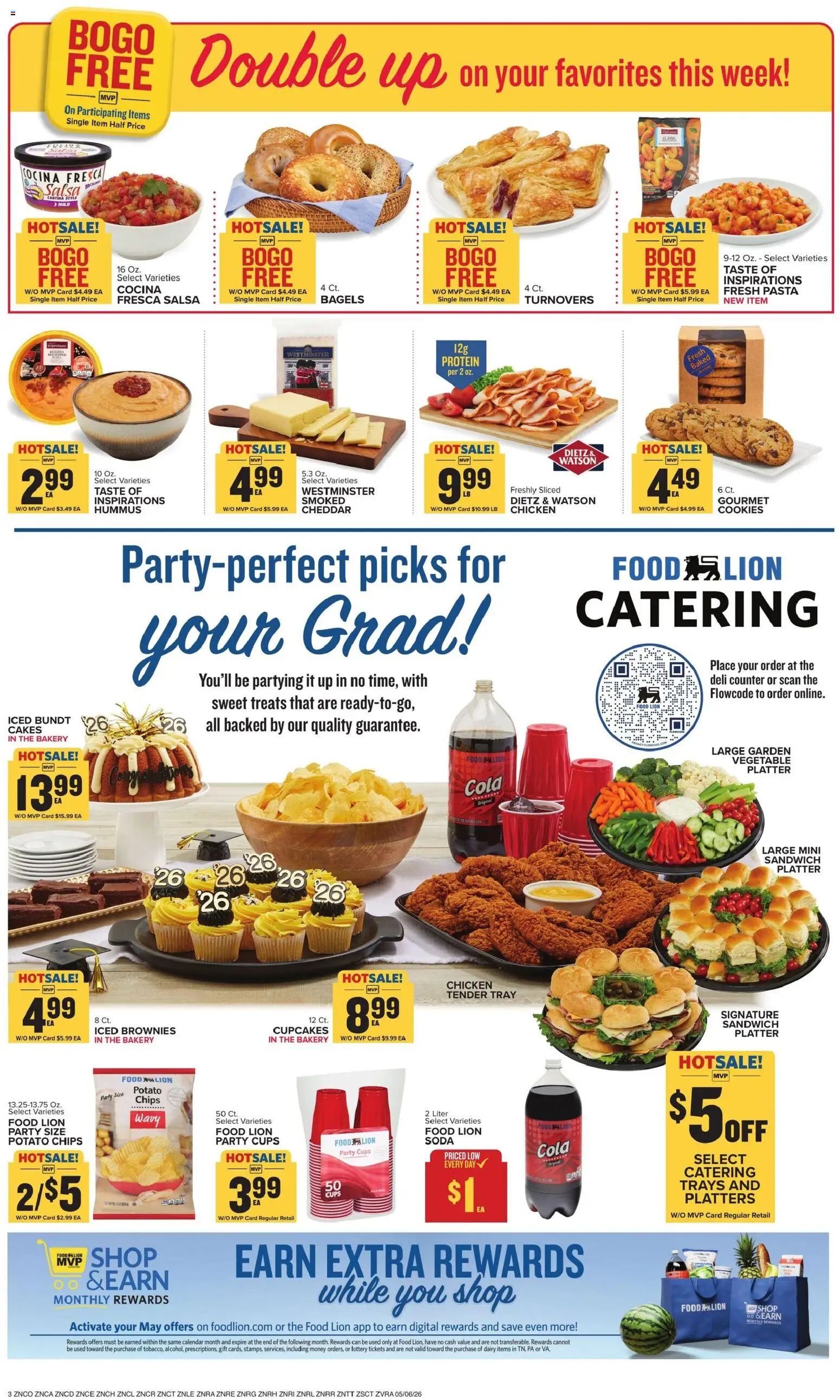 Food Lion Weekly Ad - valid from 06.05.2026 | Page: 6 | Products: Bakery, Pasta, Chips, Cookies
