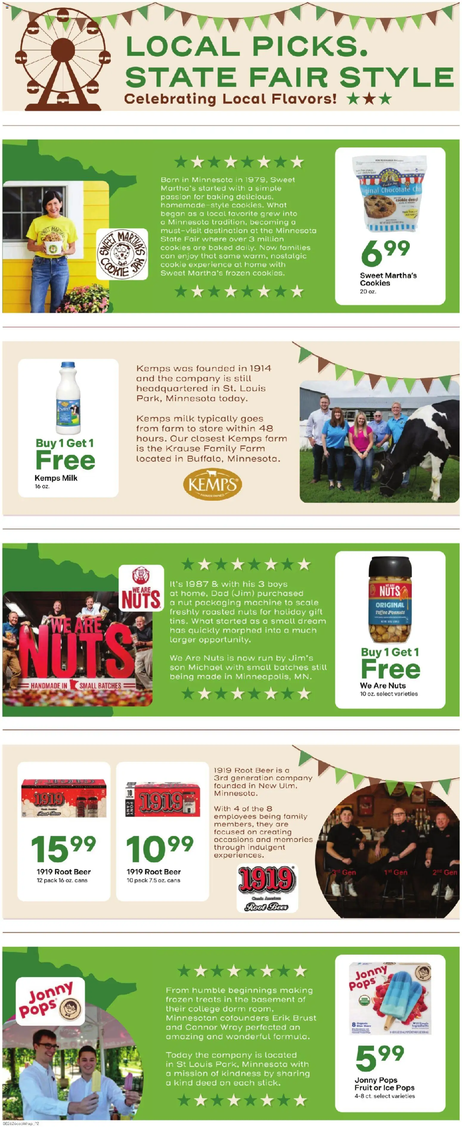 Coborn's - Weekly Ad - valid from 08/26/2026 | Page: 3 | Products: Milk, Nuts, Cookies, Fruit