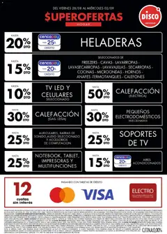 Vista previa Disco - Ofertas | Electro, T. Libre y más válido desde el 27/08/2026