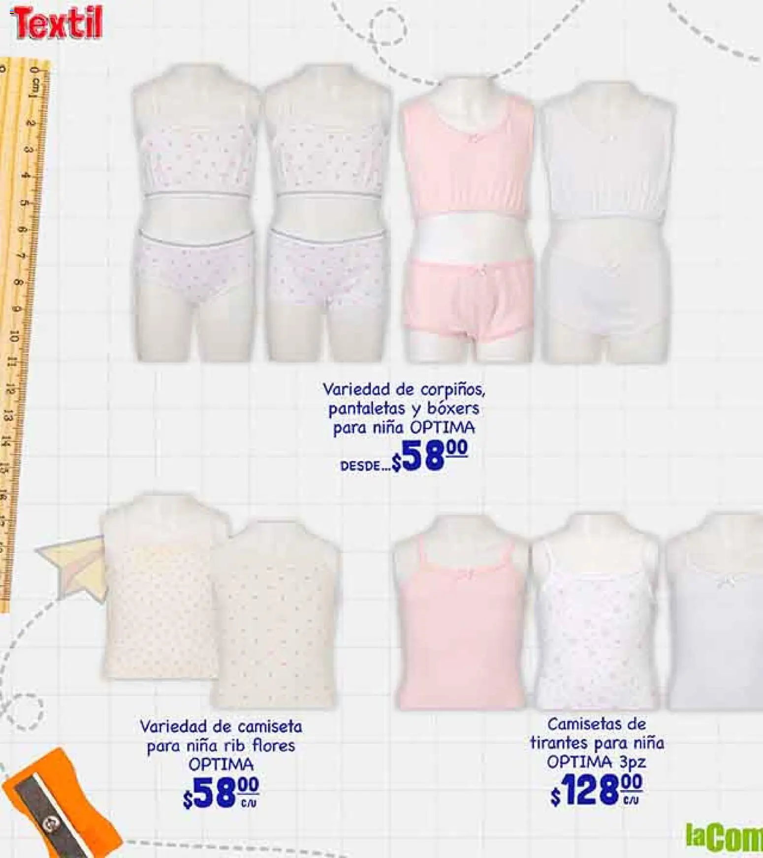 Nuevas ofertas de La Comer válidas en toda la República Mexicana desde el 19/08/2026. ¡Encuentra las mejores ofertas en La Comer folleto! | Página: 40 | Productos: Pantaletas, Boxers, Tirantes, Camiseta