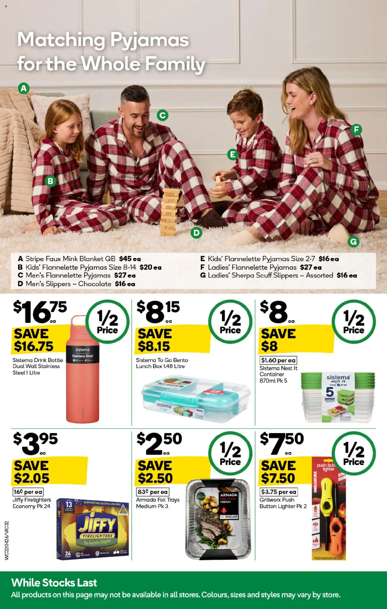 Woolworths catalogue - valid from 22.04.2026 | Page: 32 | Products: Box, Pyjamas, Slippers, Blanket