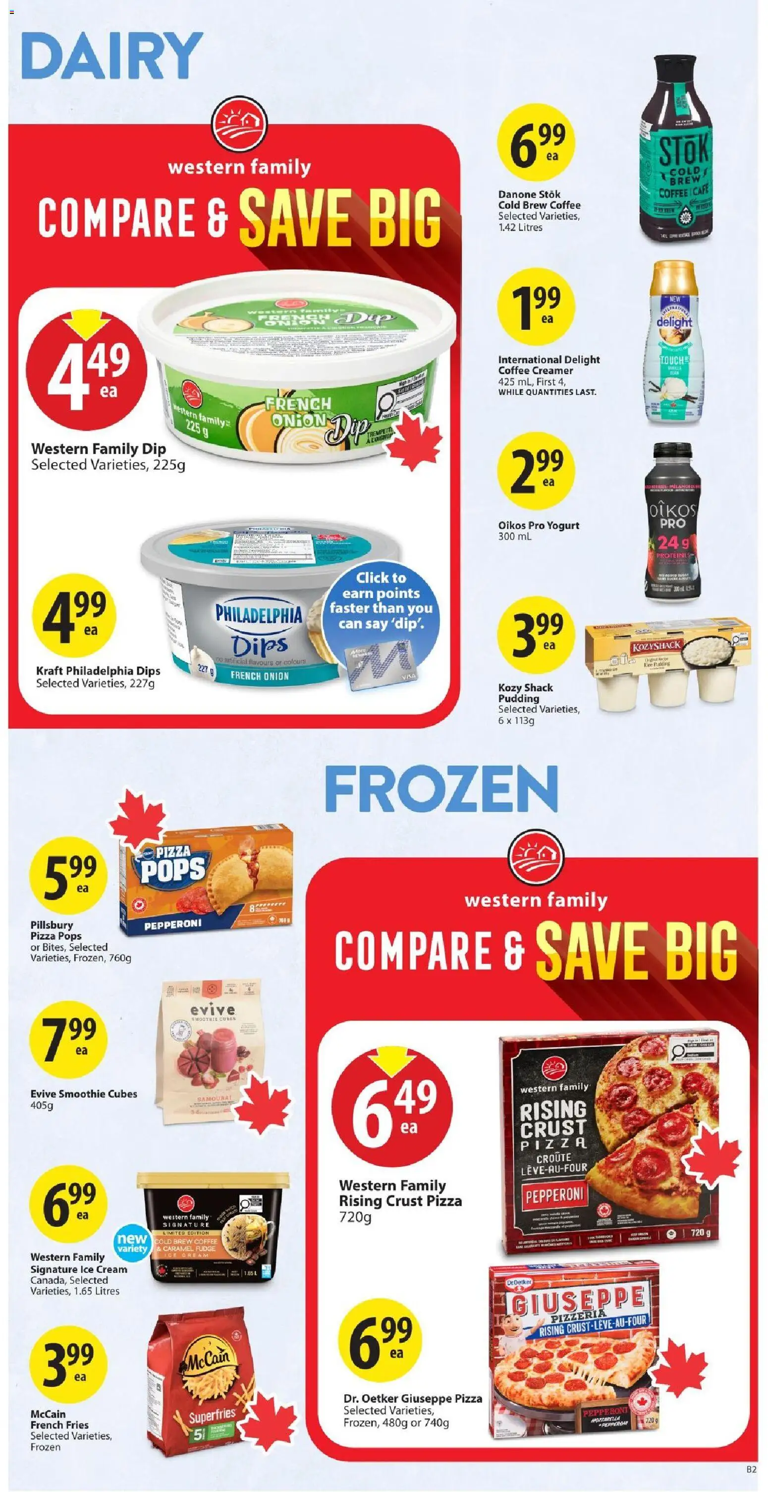 Save on foods flyer valid from Jul 16, 2026 | Page: 20 | Products: Ice cream, Yogurt, Coffee, Pizza
