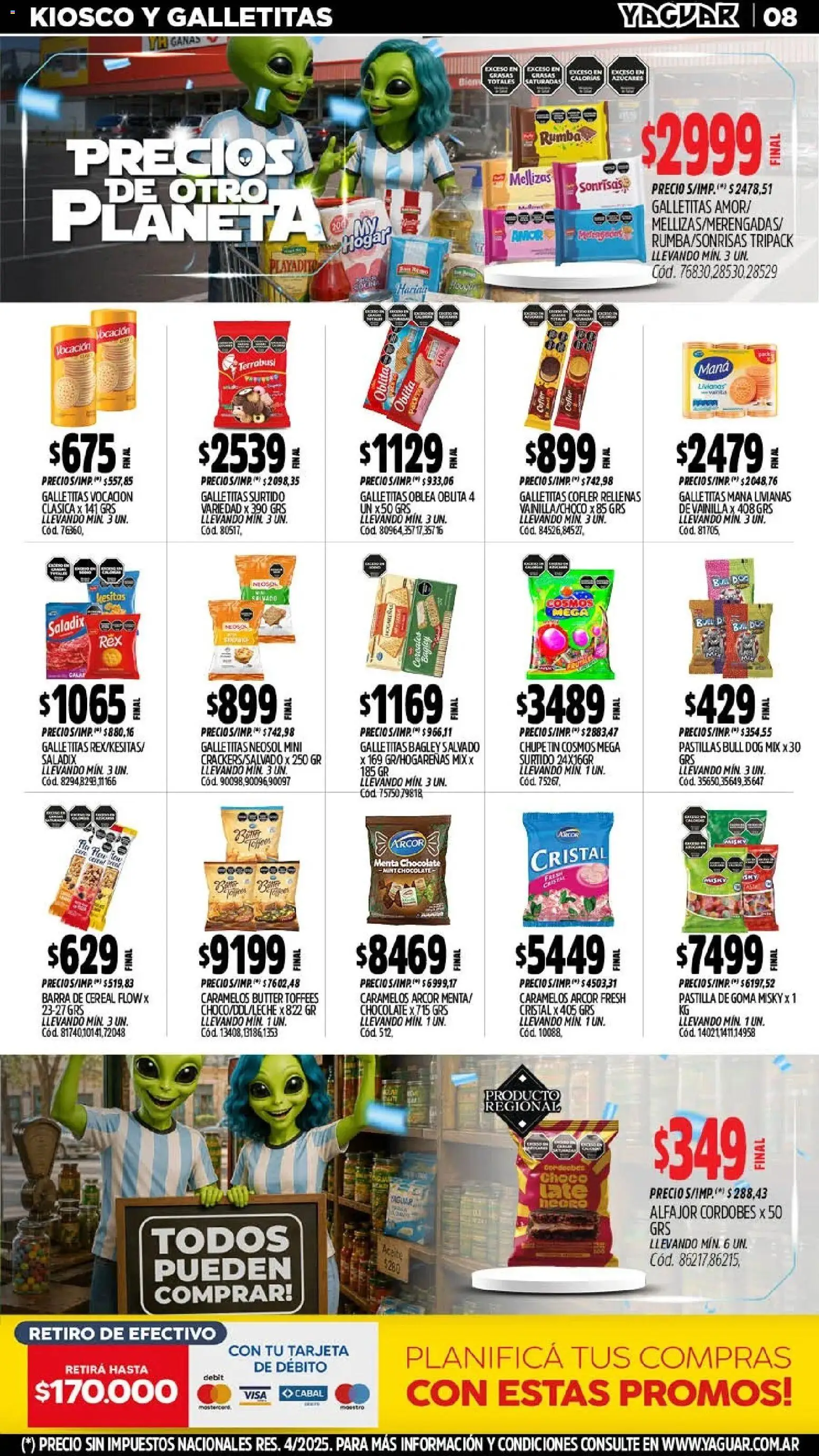 Yaguar - Oferta Semanal Córdoba │ válido desde el 06/07/2026 | Página: 10 | Productos: Galletitas, Chocolate, Alfajor