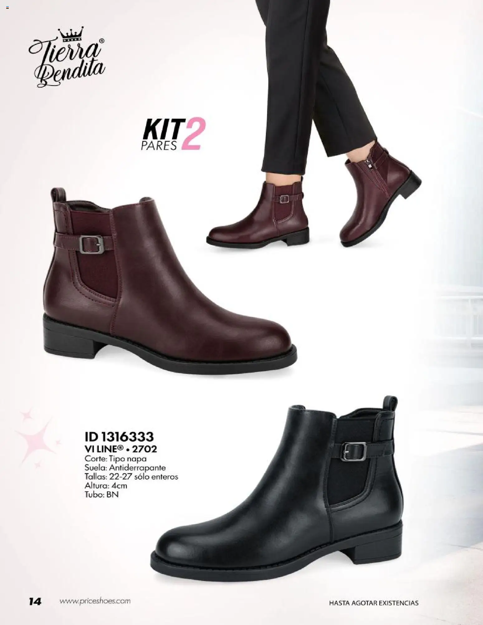 Nuevas ofertas de Price Shoes válidas en toda la República Mexicana desde el 20/10/2026. ¡Encuentra las mejores ofertas en Price Shoes catálogo Kit´s! | Página: 14
