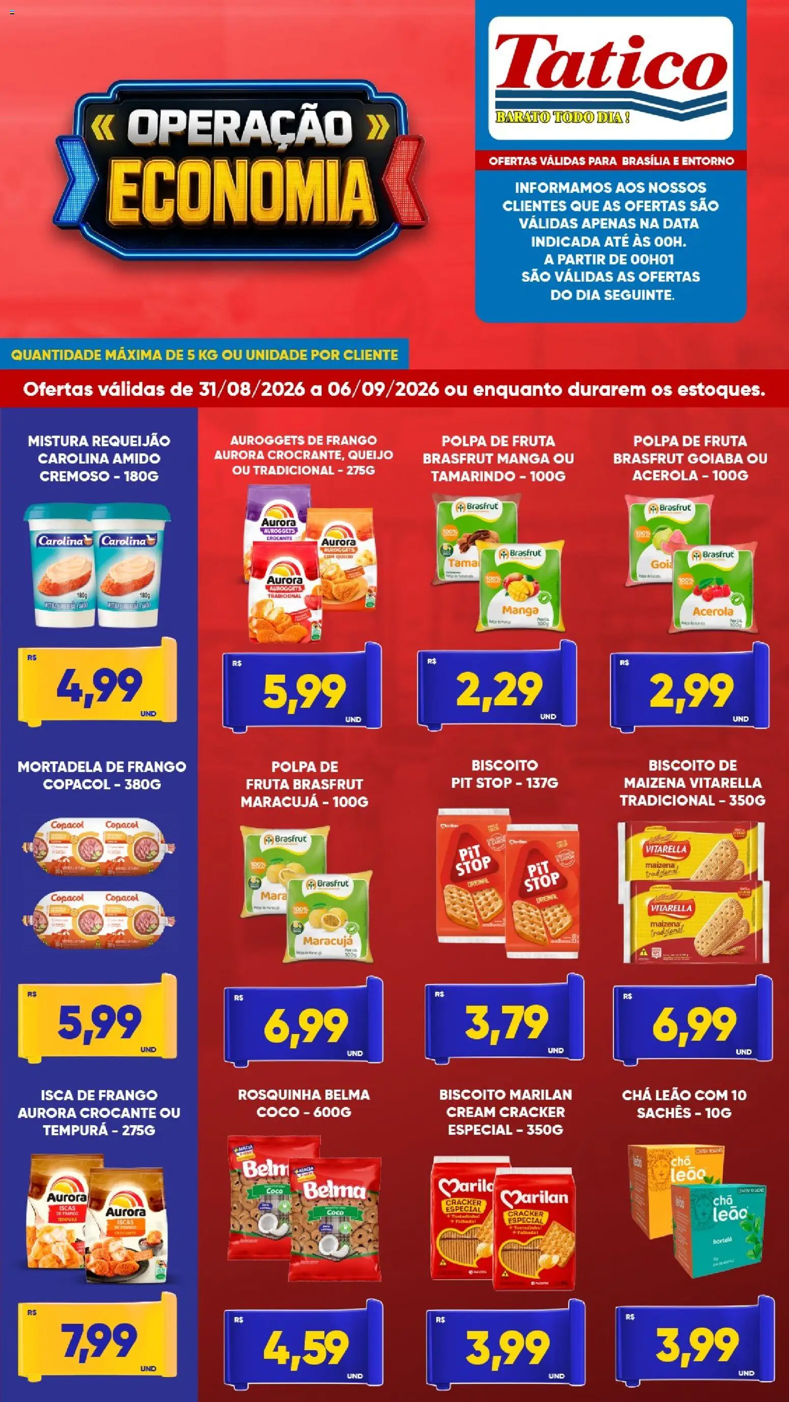 Tatico Folheto - válido de 31/08/2026 | Página: 2 | Produtos: Goiaba, Tamarindo, Manga, Frango