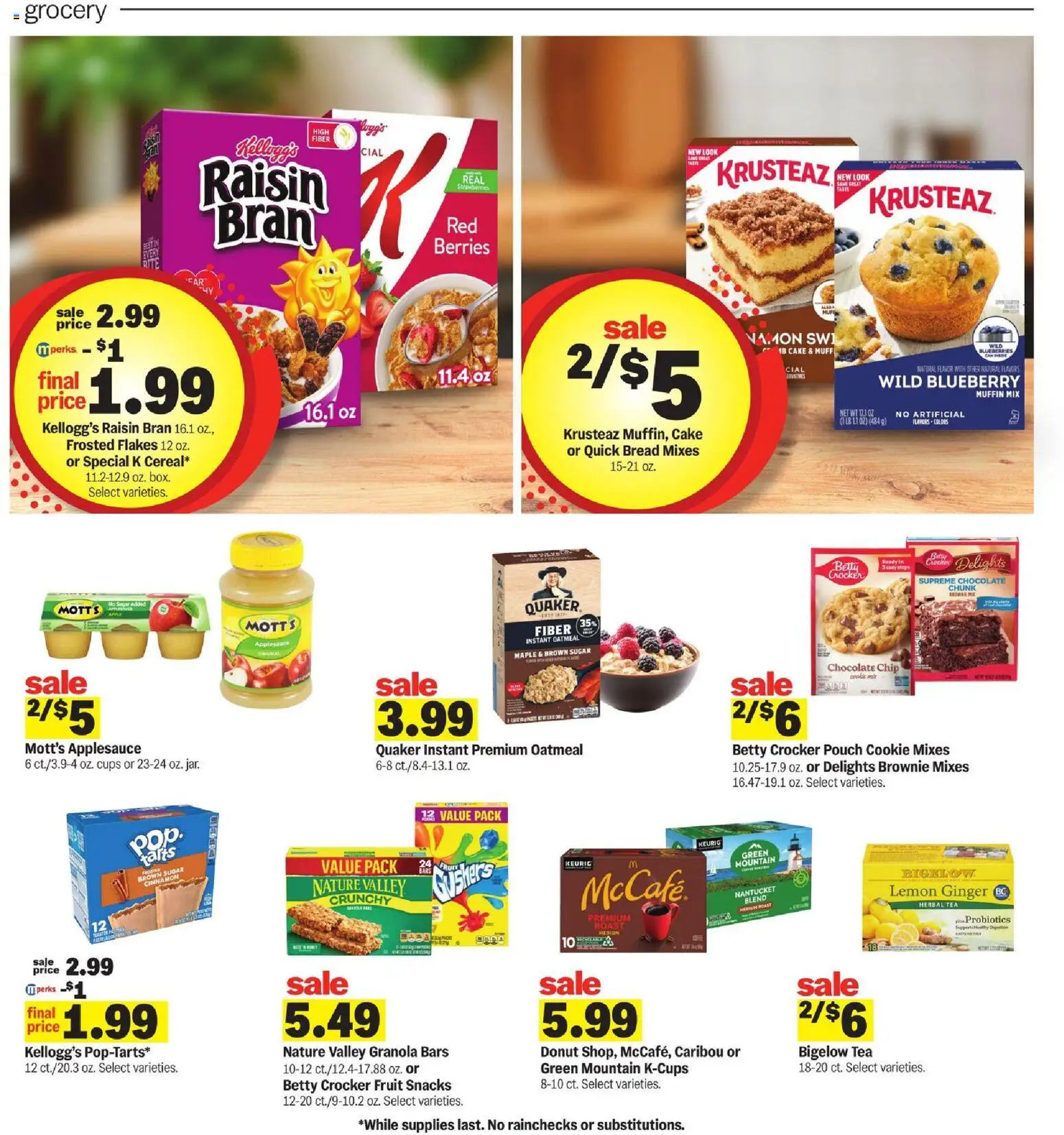 Meijer Weekly Ad - valid from 09/30/2026 | Page: 10 | Products: Berries, Oatmeal, Cake, Donut