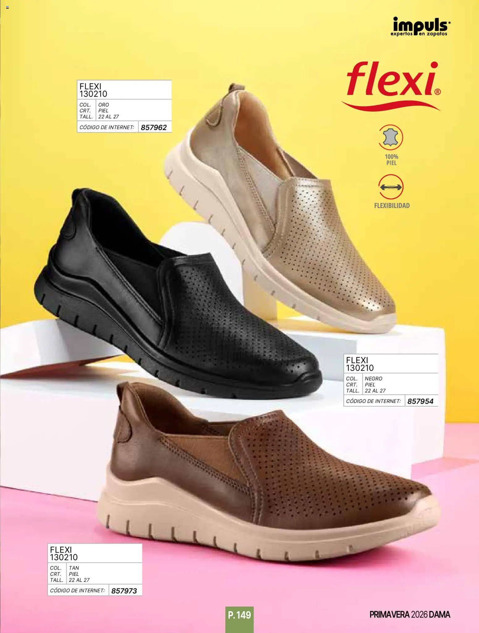Nuevas ofertas de Impuls válidas en toda la República Mexicana desde el 01.01.2026. ¡Encuentra las mejores ofertas en Impuls catálogo Primavera! | Página: 151 | Productos: Zapatos