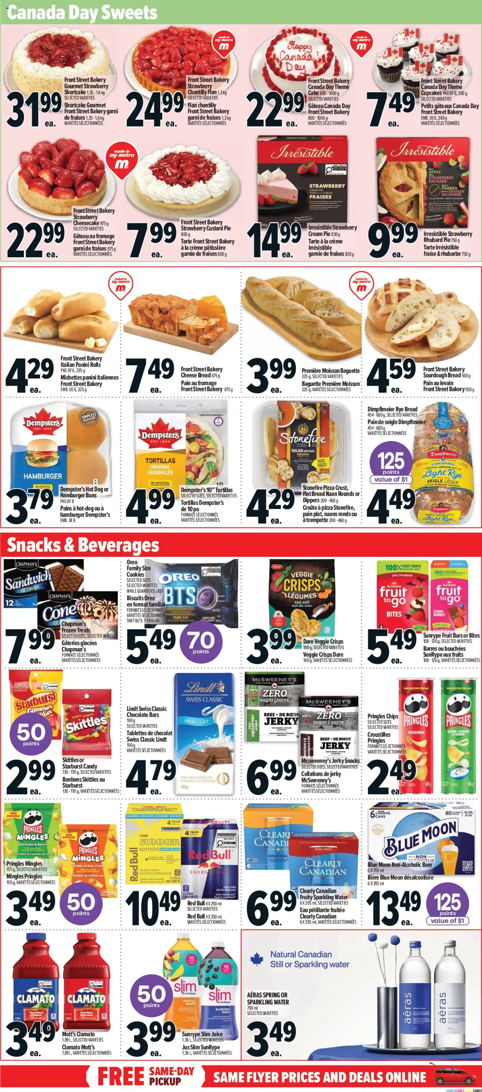 Metro flyer valid from Jun 25, 2026 | Page: 9 | Products: Chips, Ice cream, Juice, Beer