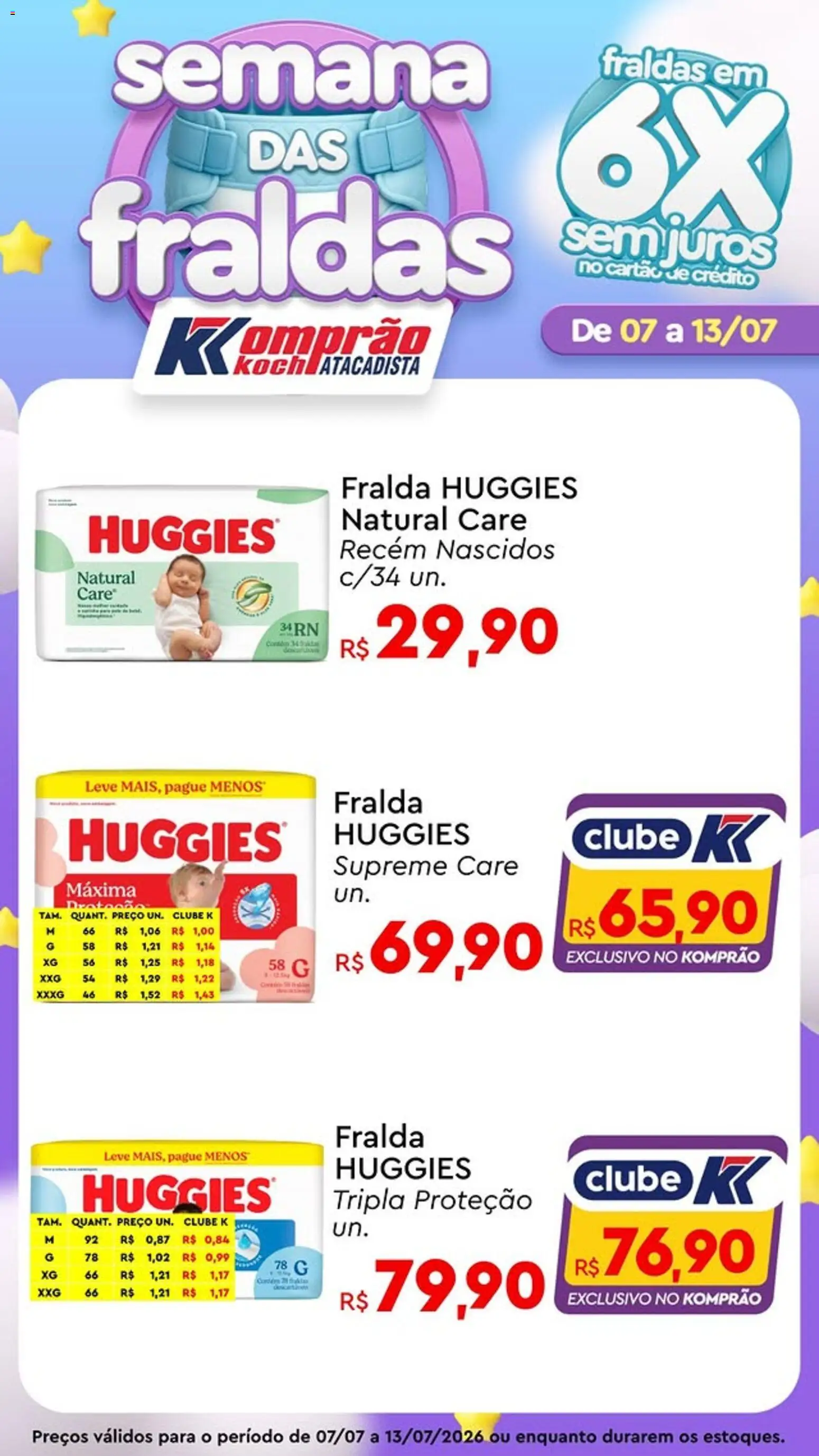 Komprao Atacadista Folheto - válido de 07/07/2026 | Página: 3 | Produtos: Fraldas
