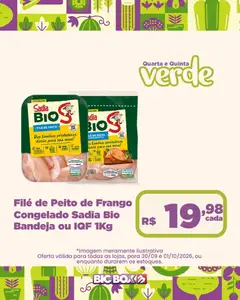 Big Box ofertas Quarta e Quinta Verde - Pré-Visualização do folheto da loja Big Box, válido de 30/09/2026 | Página: 17 | Produtos: Mesa, Bandeja, Frango, Peito de frango