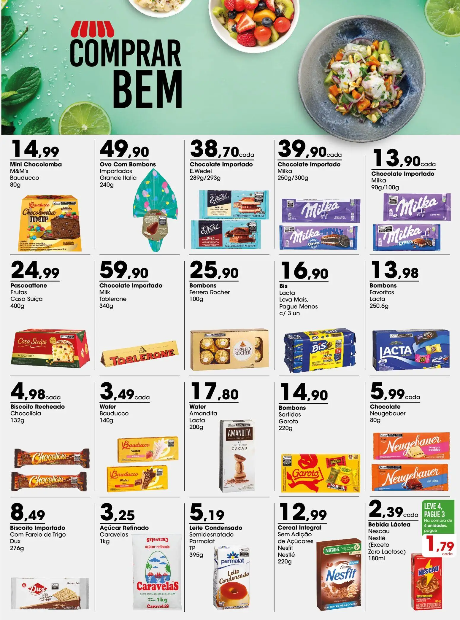 Zaffari Folheto - válido de 09.03.2026 | Página: 1 | Produtos: Biscoito, Leite, Açúcar, Leite condensado
