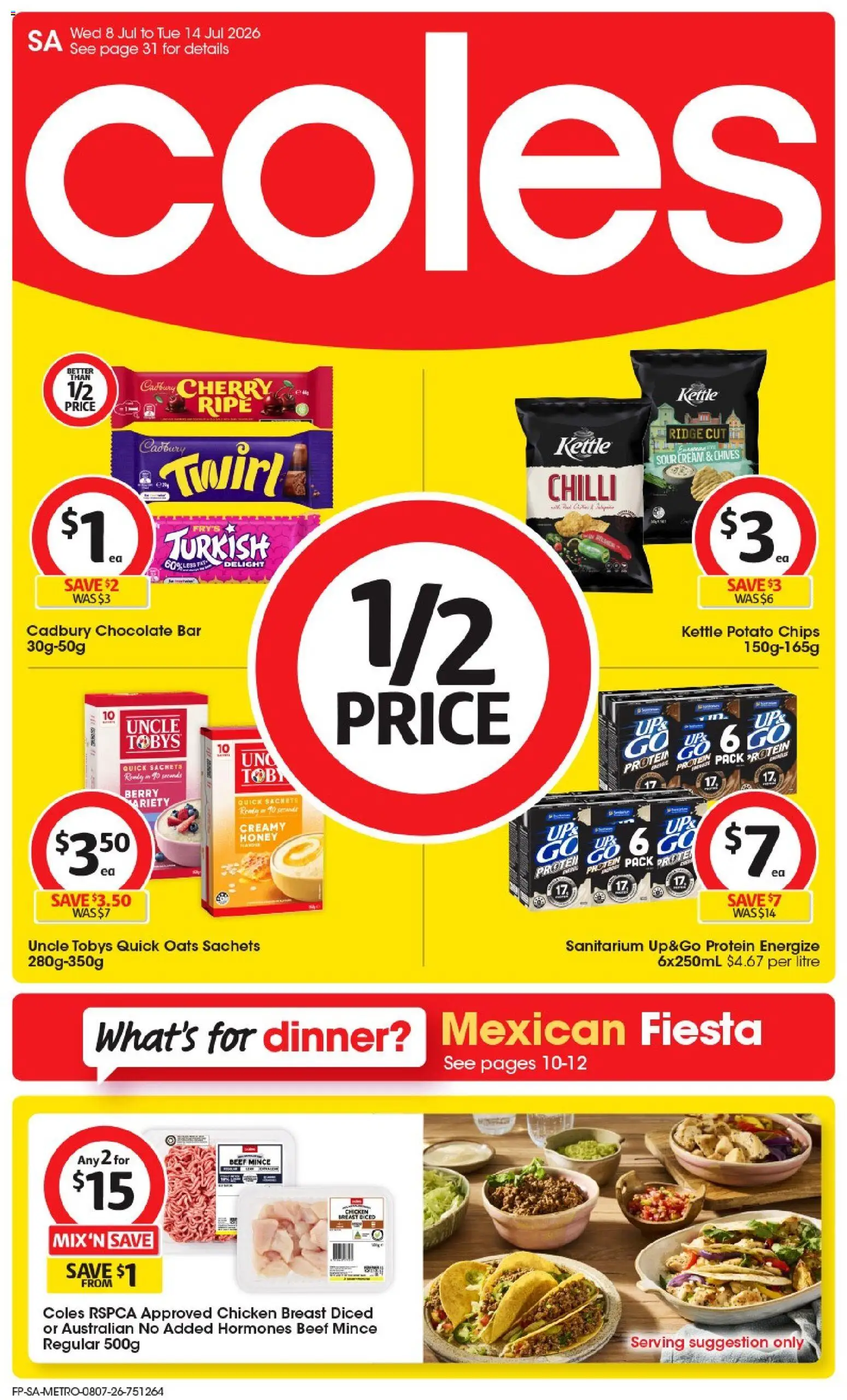 COLES Supermarkets Deals SA July 2026