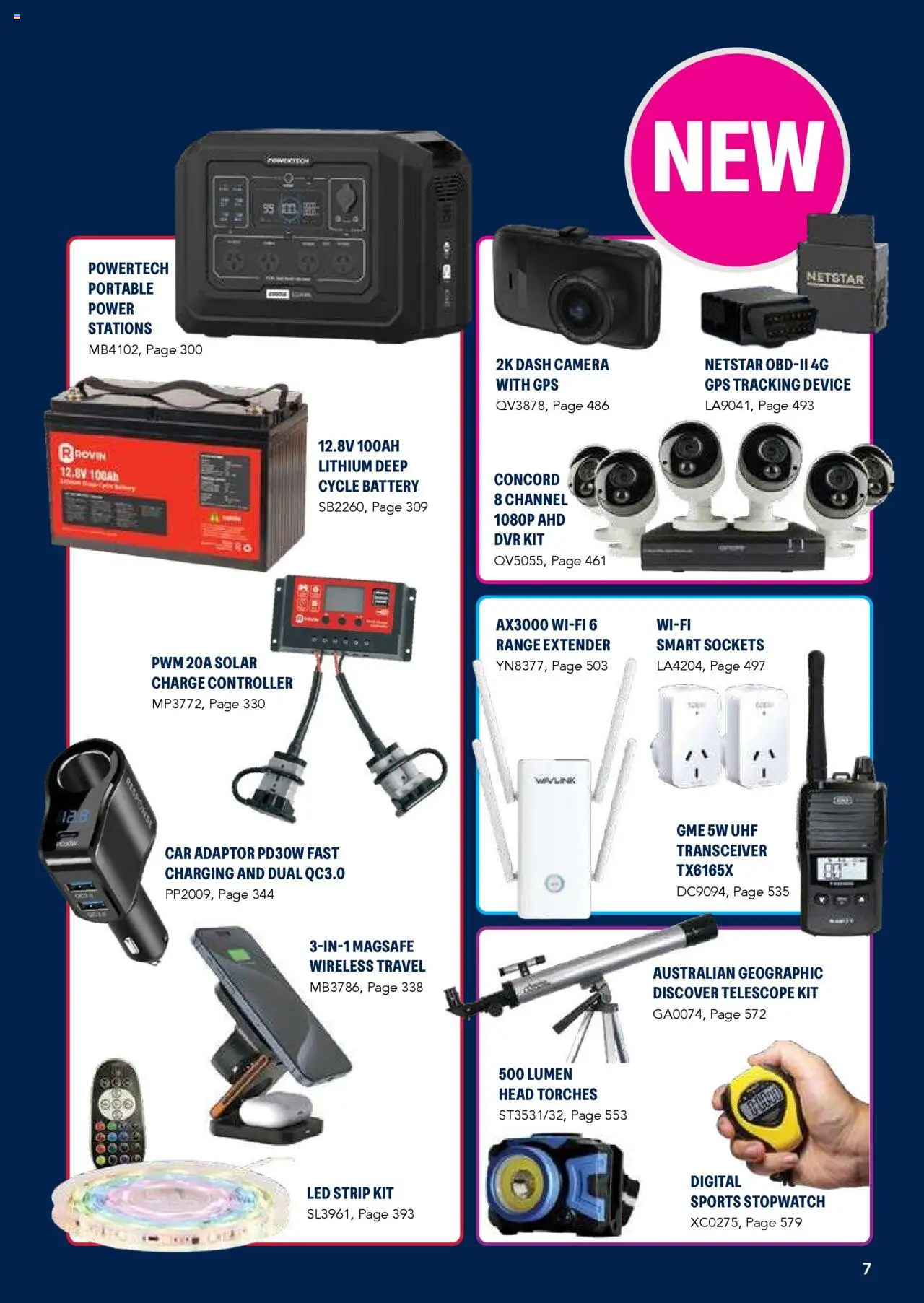 Jaycar catalogue - valid from 09.07.2025 | Page: 7 | Products: Battery, Controller, Device, Camera