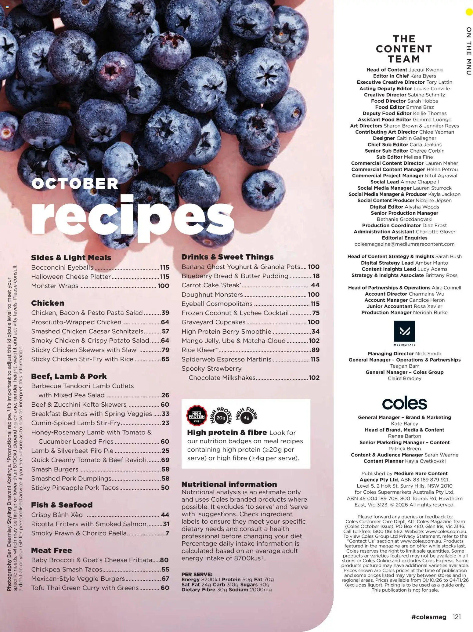Coles catalogue - valid from 01/10/2026 | Page: 121 | Products: Drinks, Fish, Pasta, Pea