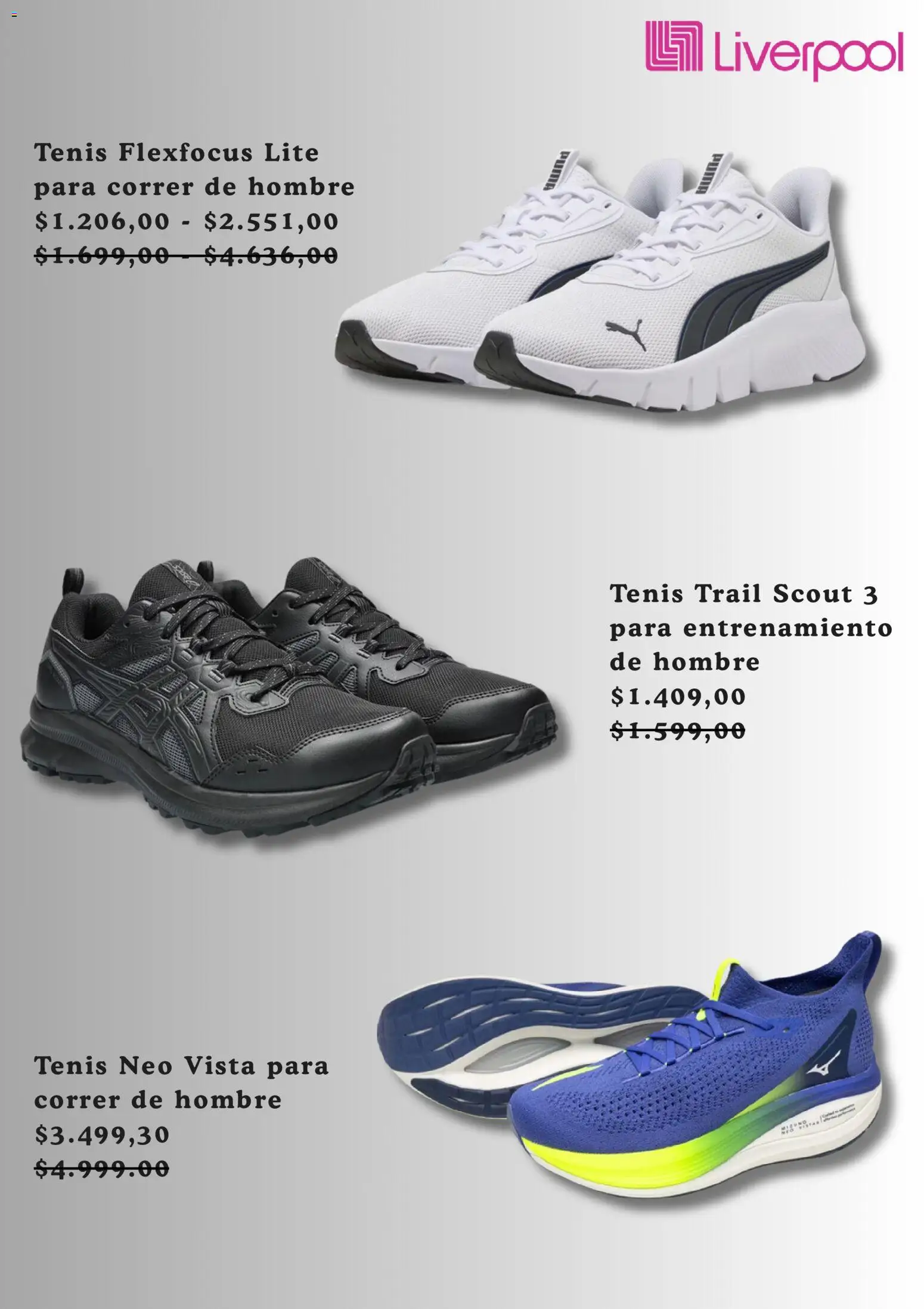 Nuevas ofertas de Liverpool válidas en toda la República Mexicana desde el 10/07/2026. ¡Encuentra las mejores ofertas en Liverpool catálogo Verano! | Página: 4 | Productos: Tenis