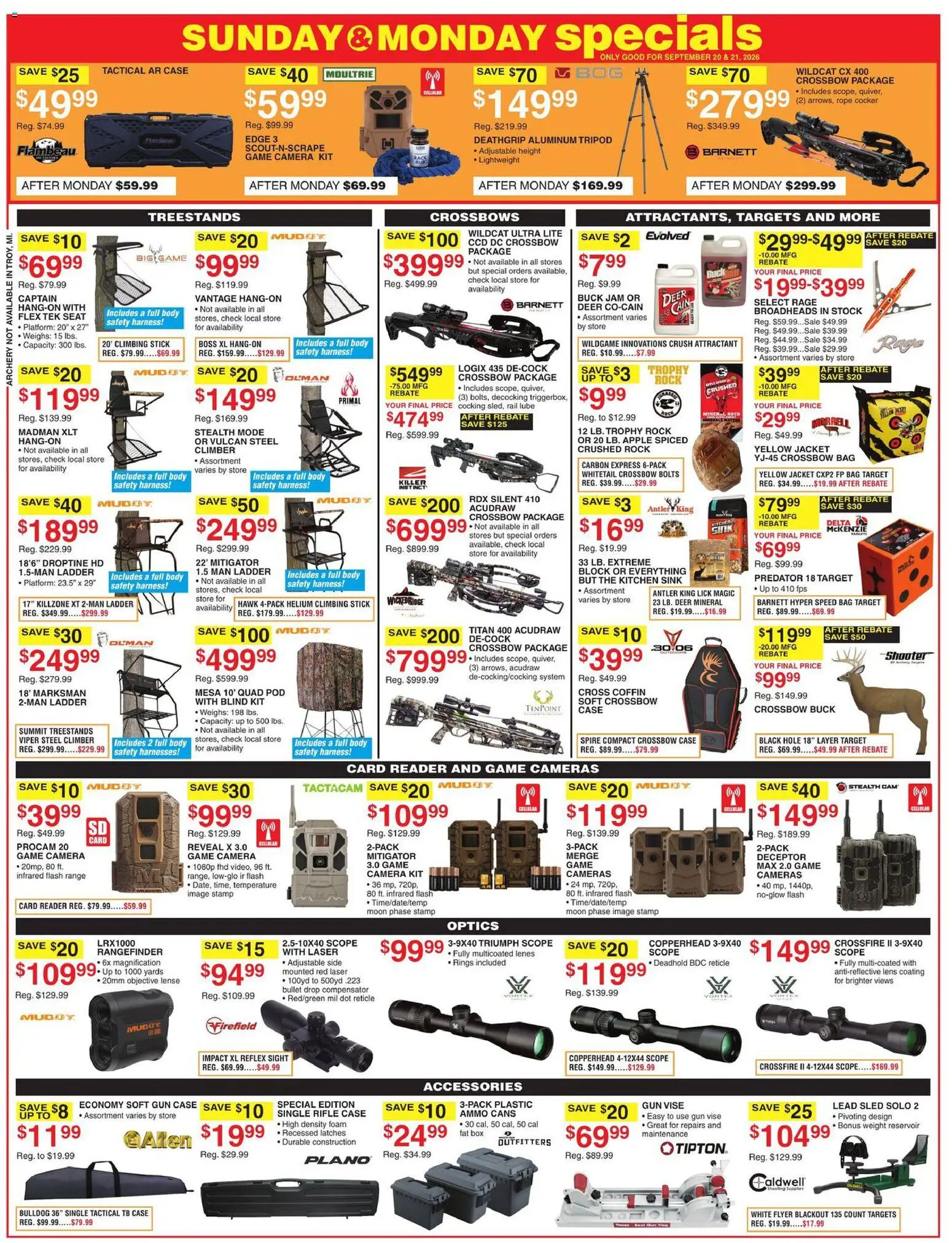 Dunham's Sports Weekly Ad - valid from 09/19/2026 | Page: 5 | Products: Jam, Camera, Gun, Rifle