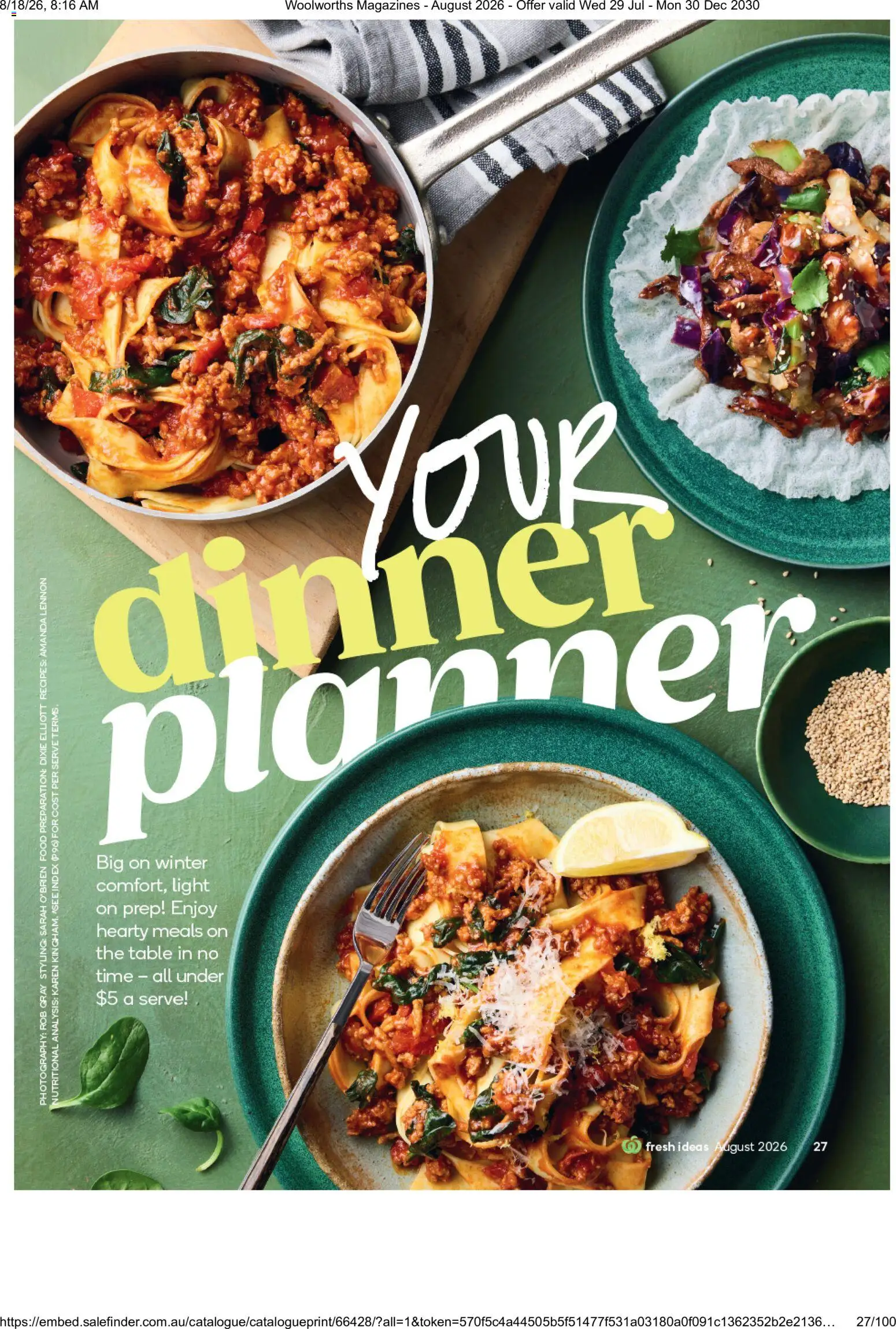 Woolworths catalogue - valid from 01/08/2026 | Page: 27 | Products: Table, Food, Light