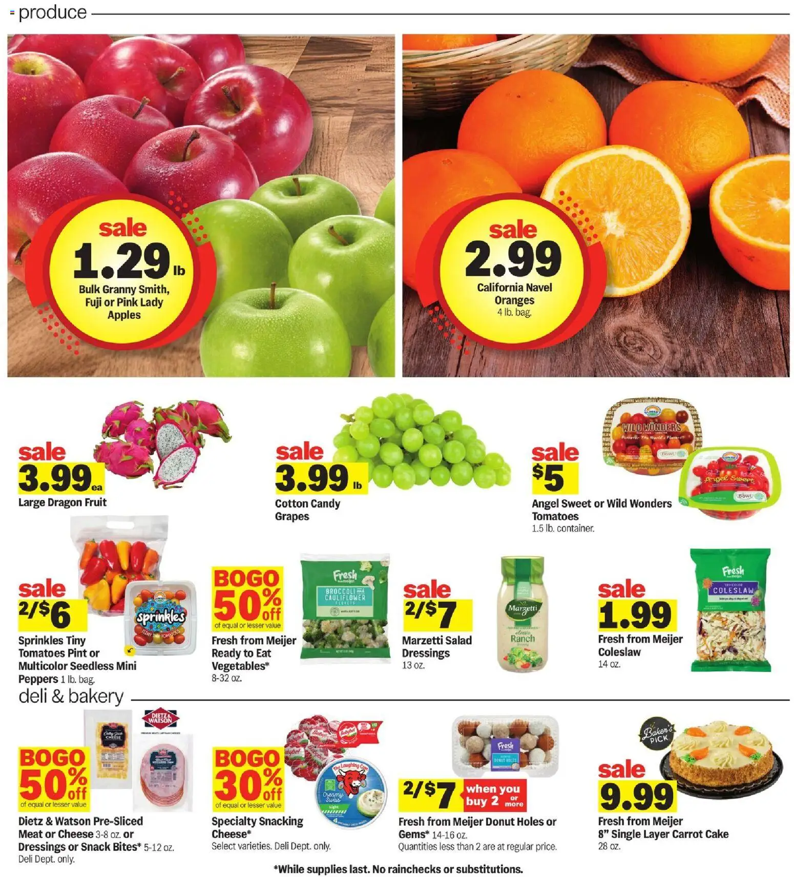 Meijer Weekly Ad - valid from 15.04.2026 | Page: 6 | Products: Apples, Oranges, Tomatoes, Carrot