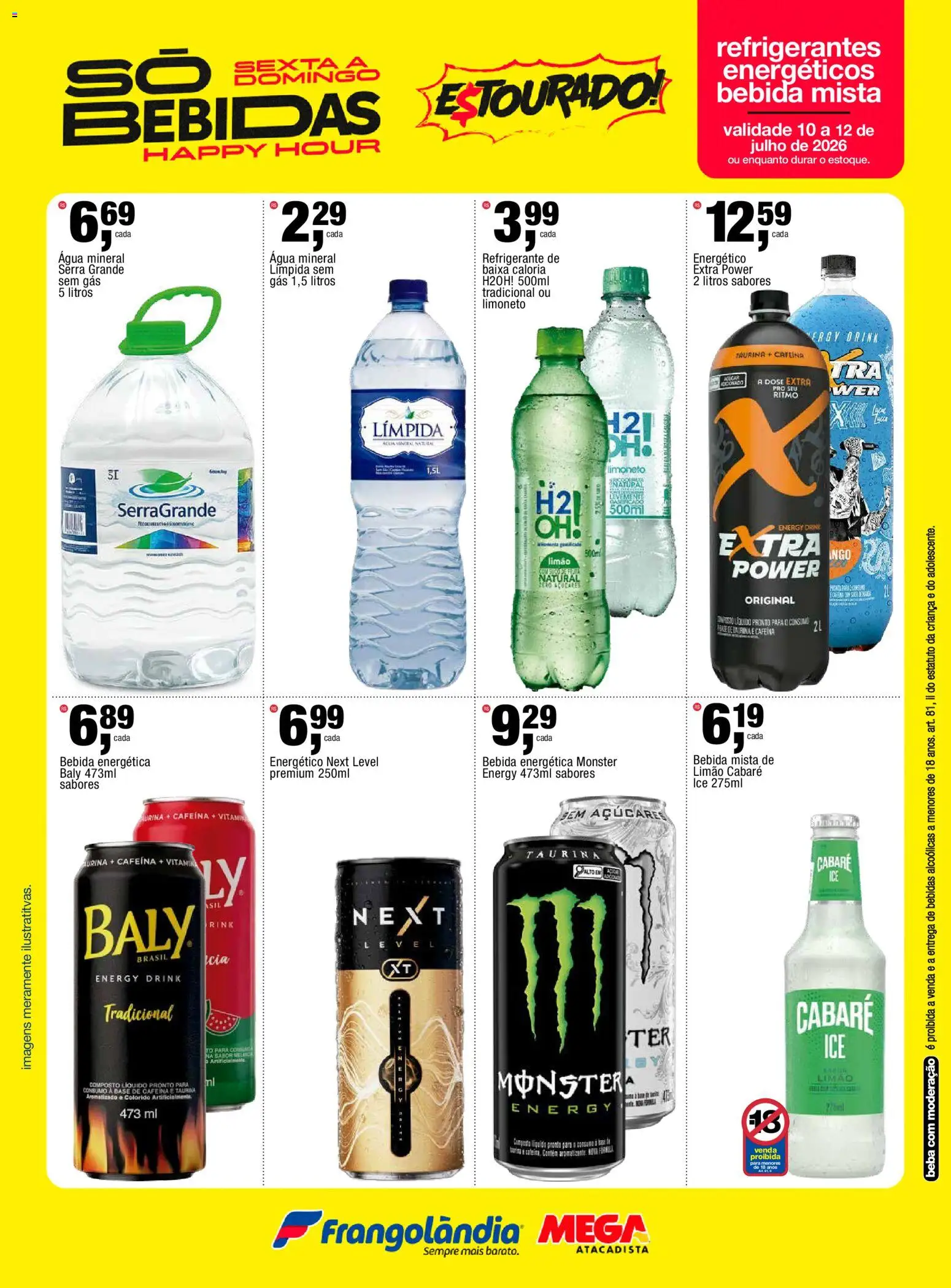Frangolândia Folheto - válido de 09/07/2026 | Página: 2 | Produtos: Energético, Base, Bebida, Refrigerante