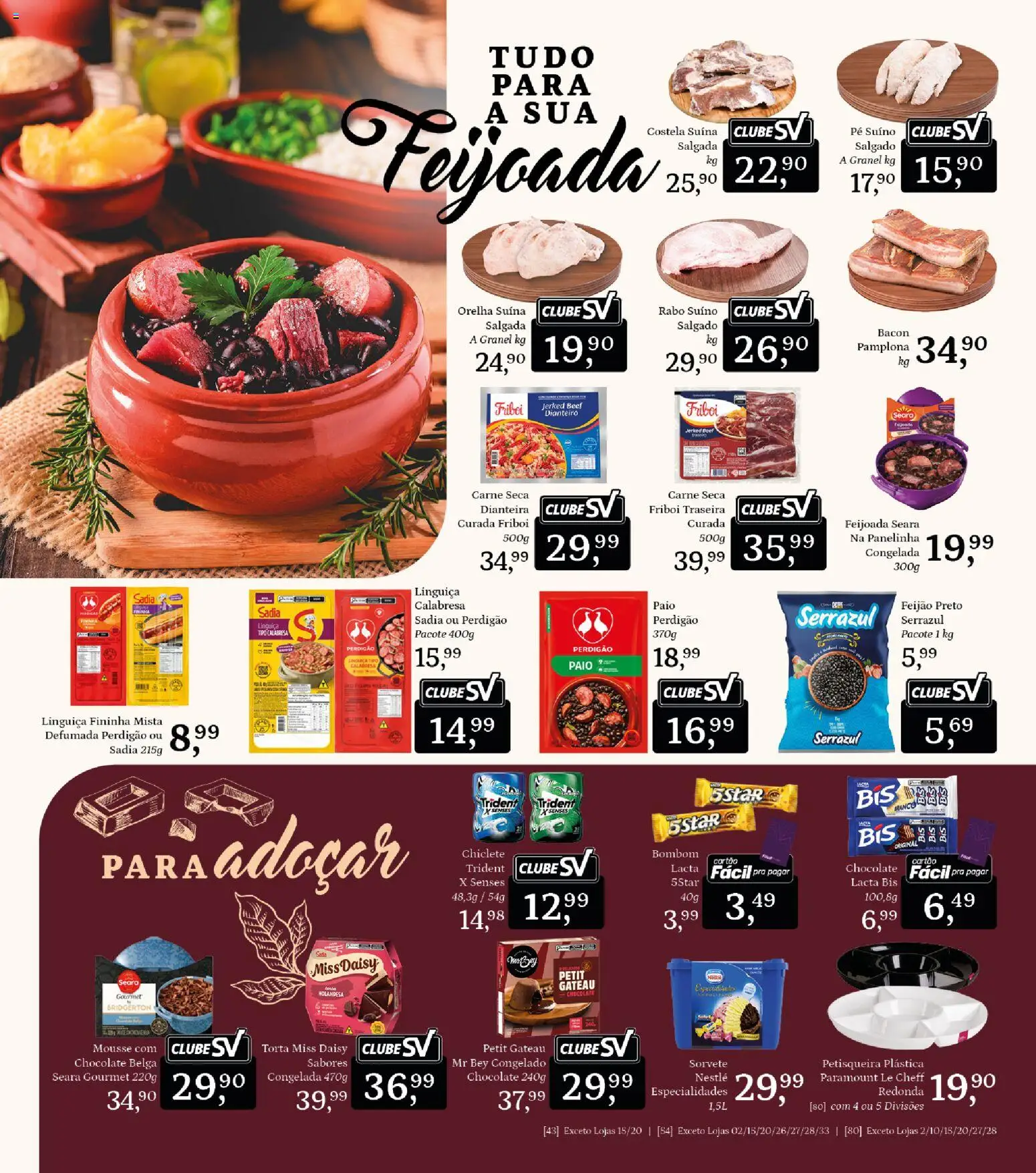 Supermercados São Vicente Folheto - válido de 01/07/2026 | Página: 13 | Produtos: Feijão, Sorvete, Bombom, Chiclete