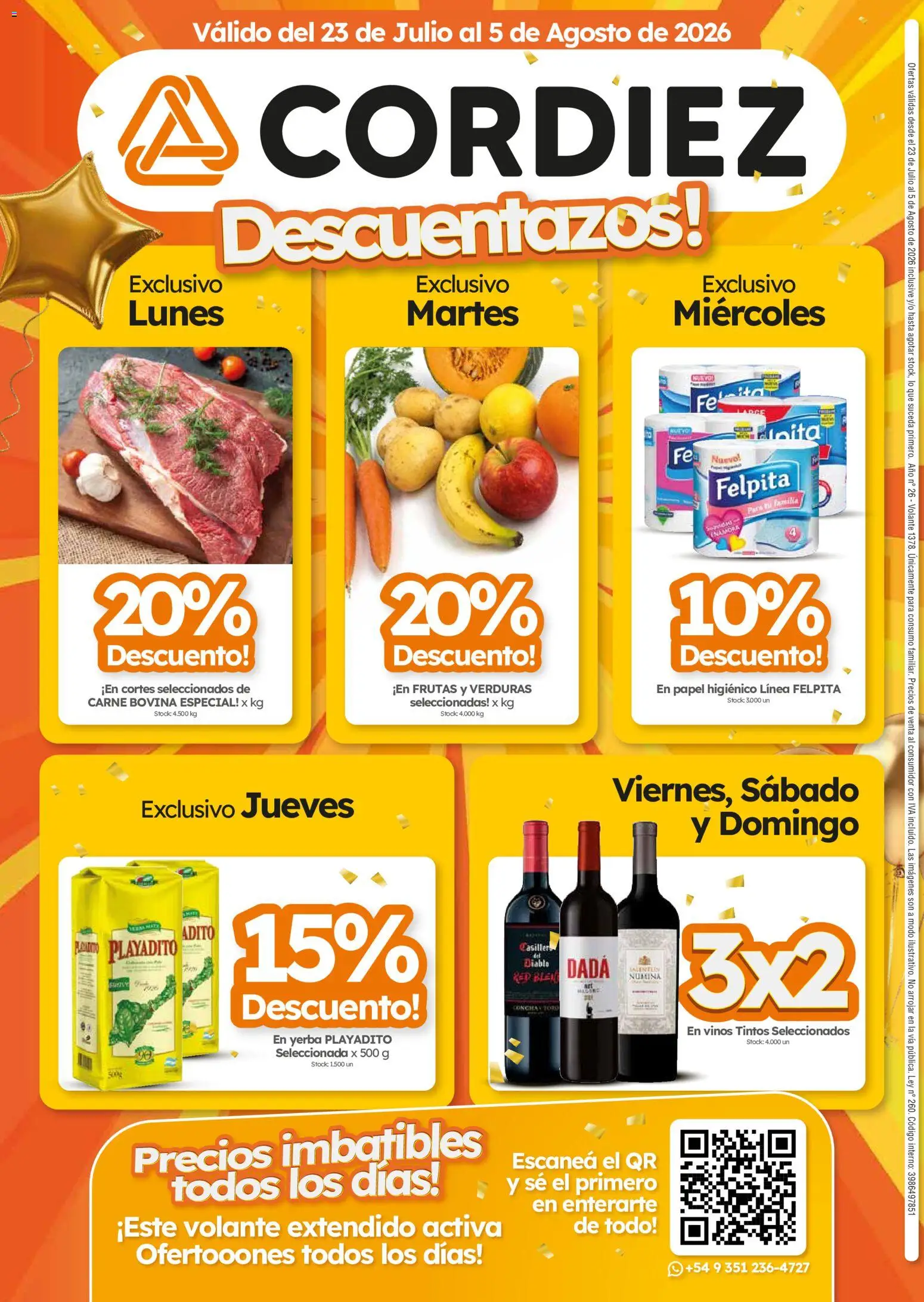 Cordiez ofertas │ válido desde el 23/07/2026 | Página: 8 | Productos: Papel higiénico, Yerba
