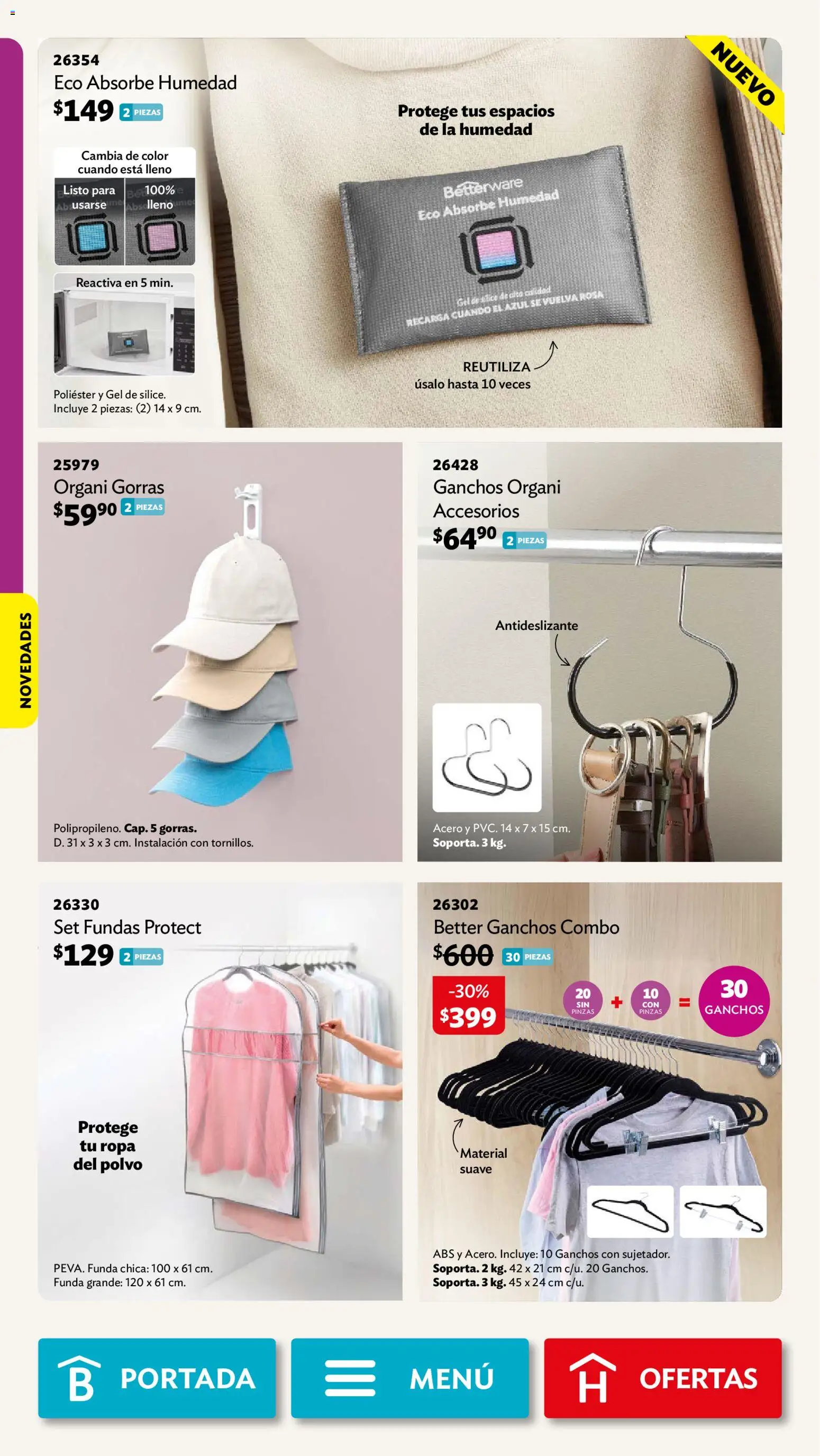 Nuevas ofertas de Betterware válidas en toda la República Mexicana desde el 02/11/2026. ¡Encuentra las mejores ofertas en Betterware campaña 11 2026! | Página: 70