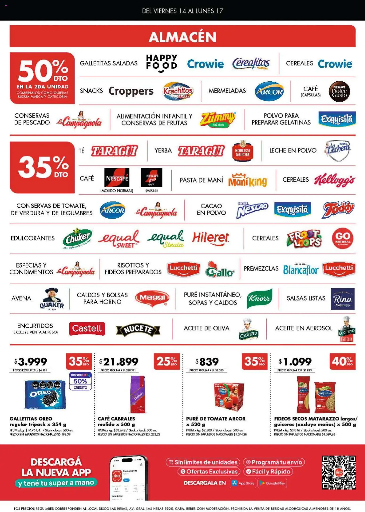 Disco - Ofertas | Córdoba │ válido desde el 13/08/2026 | Página: 2 | Productos: Especias, Avena, Pure de Tomate, Puré