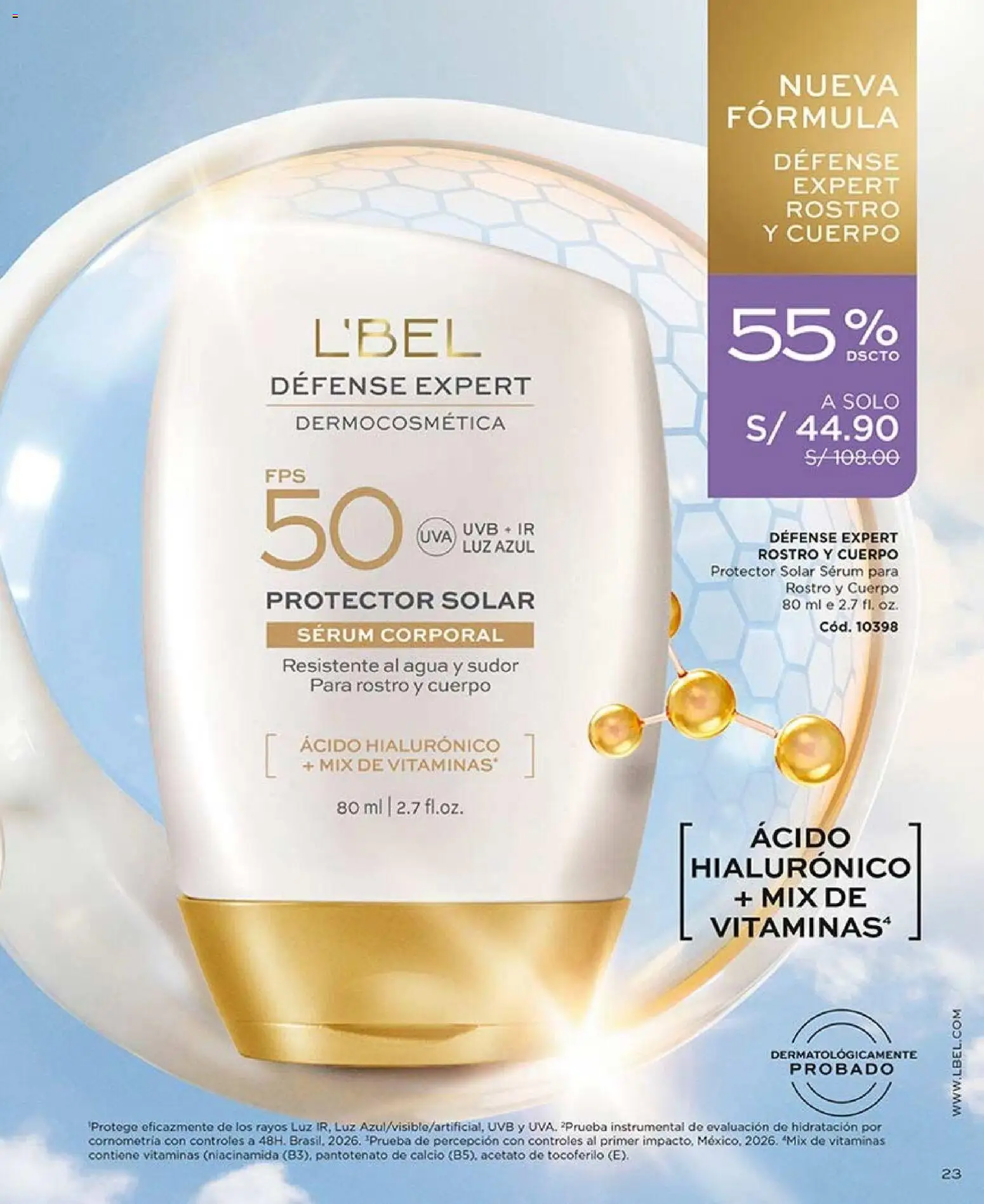 Catálogo L'Bel válido desde 02/08/2026 | Página: 23 | Productos: Protector solar