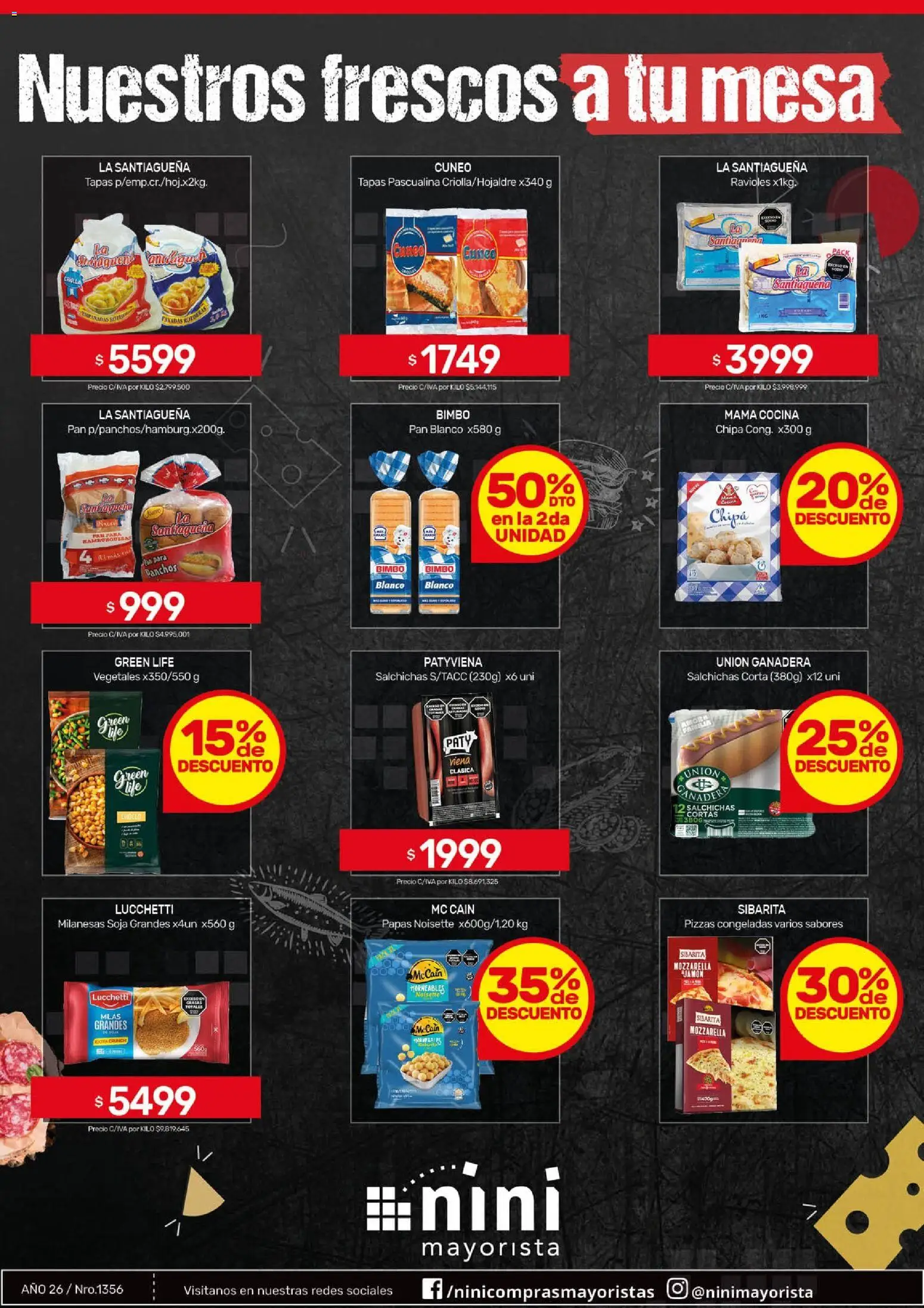 NINI Mayorista ofertas │ válido desde el 11.05.2026 | Página: 40 | Productos: Cocina, Mesa, Choclo, Ravioles