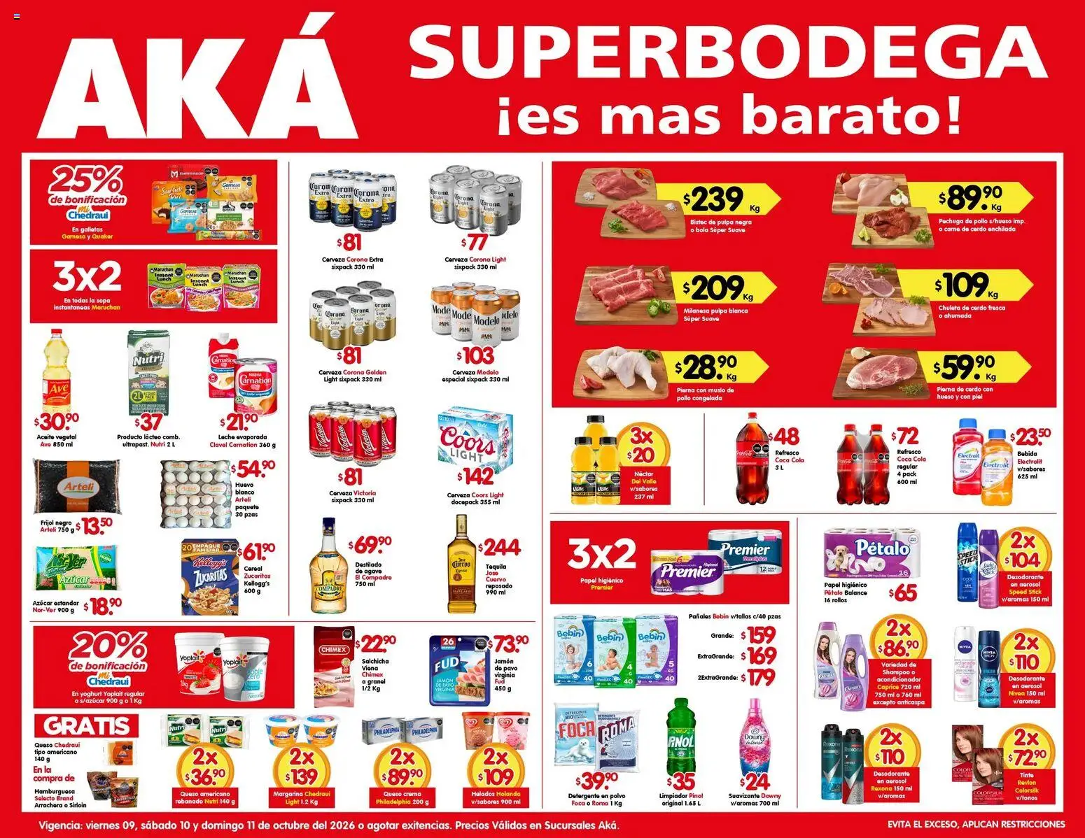 Nuevas ofertas de Arteli válidas en toda la República Mexicana desde el 09/10/2026. ¡Encuentra las mejores ofertas en Arteli folleto Aká Super Bodega! | Página: 1