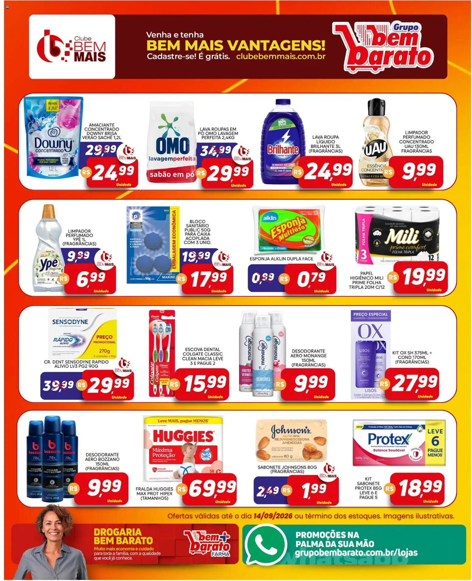 Supermercado Bem Barato Folheto - válido de 08/09/2026 | Página: 5 | Produtos: Esponja, Condicionador, Escova, Chá