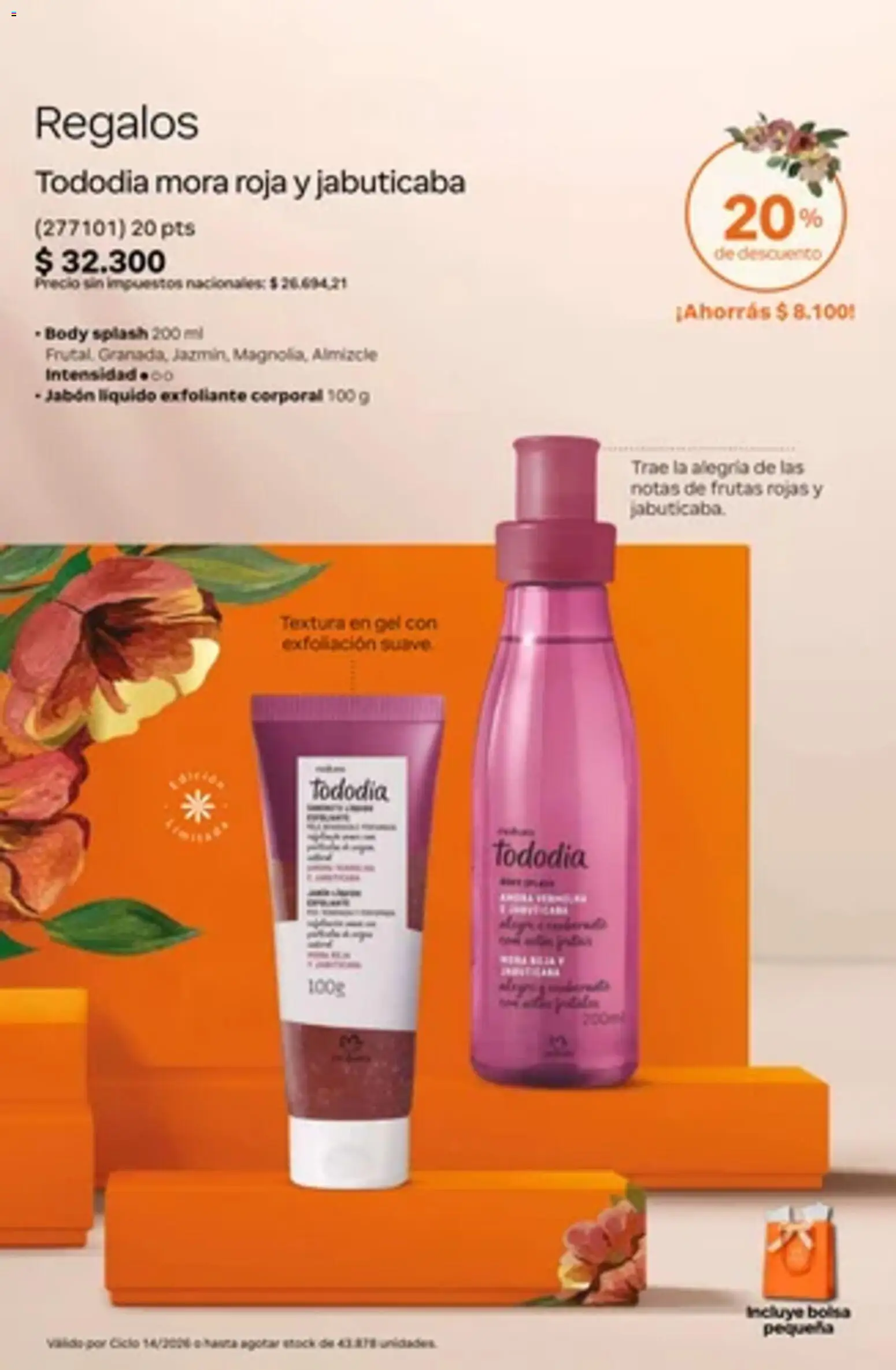 Catálogo Natura Ciclo 14 │ válido desde el 01/10/2026 | Página: 22 | Productos: Bolsa, Jabón líquido, Exfoliante corporal, Jabón
