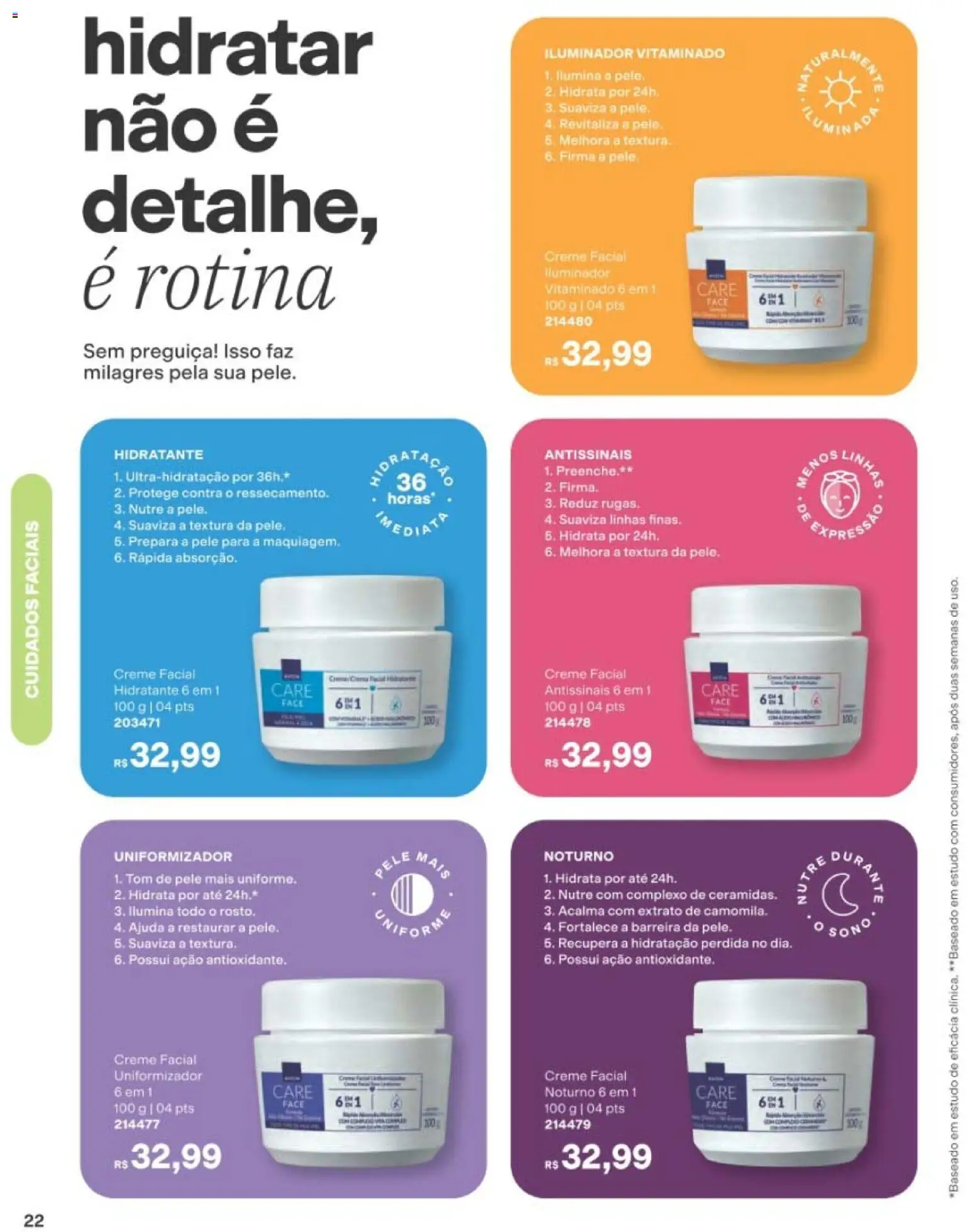 Avon Folheto - válido de 19/07/2026 | Página: 22 | Produtos: Creme, Iluminador
