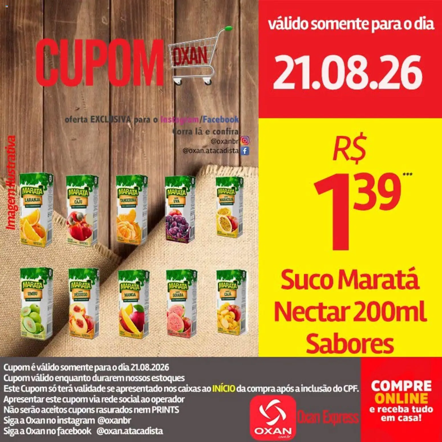Oxan Atacadista Folheto - válido de 21/08/2026 | Página: 22 | Produtos: Maracujá, Suco