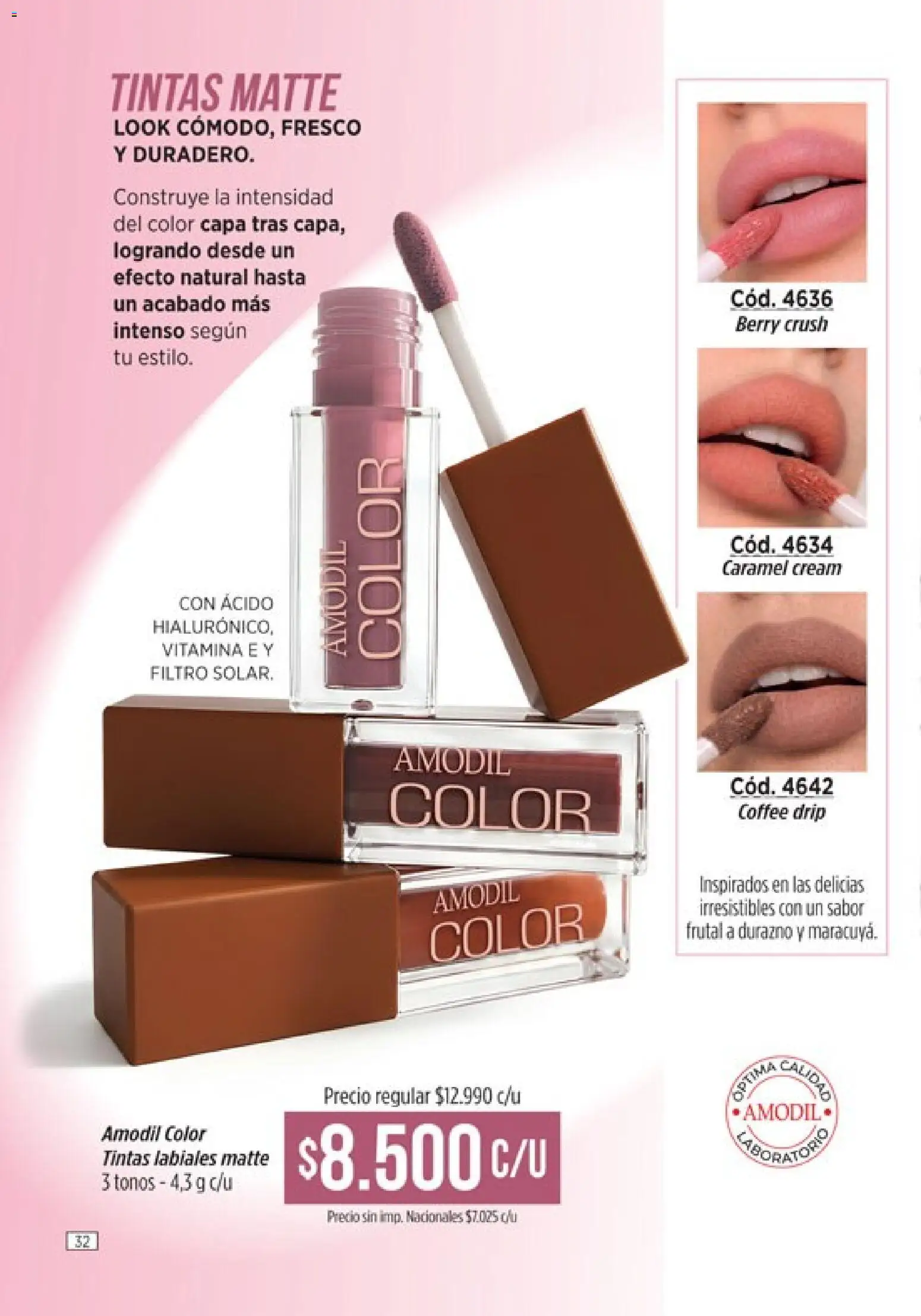 Amodil - Campaña 11 │ válido desde el 01.07.2026 | Página: 32 | Productos: Durazno