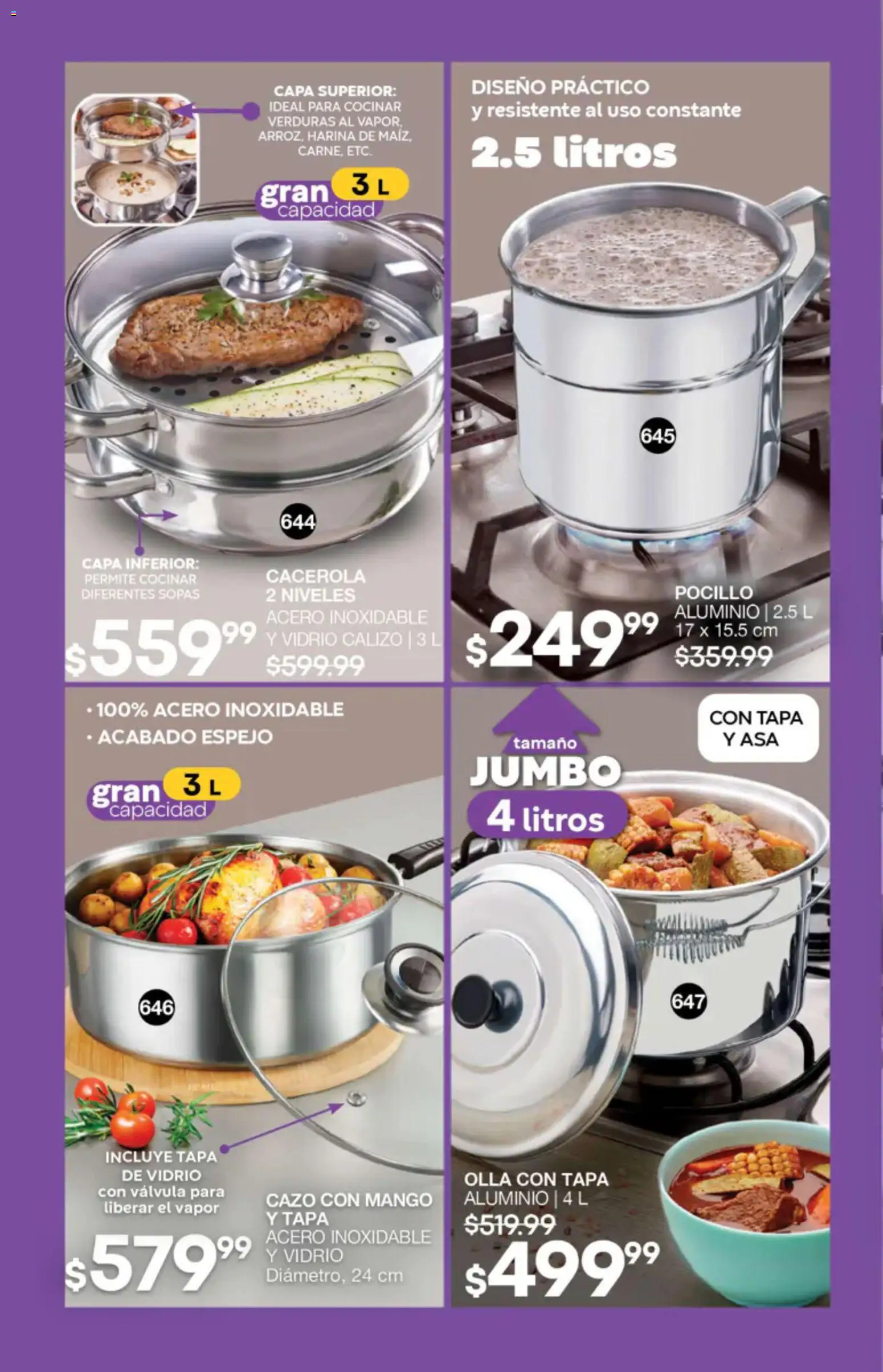 Nuevas ofertas de Fuller válidas en toda la República Mexicana desde el 27/05/2026. ¡Encuentra las mejores ofertas en Fuller campaña 4 2026! | Página: 194 | Productos: Harina, Cacerola, Espejo, Olla