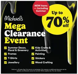 Preview of Michaels weekly flyer / circulaire from shop Michaels valid from Jul 3, 2026